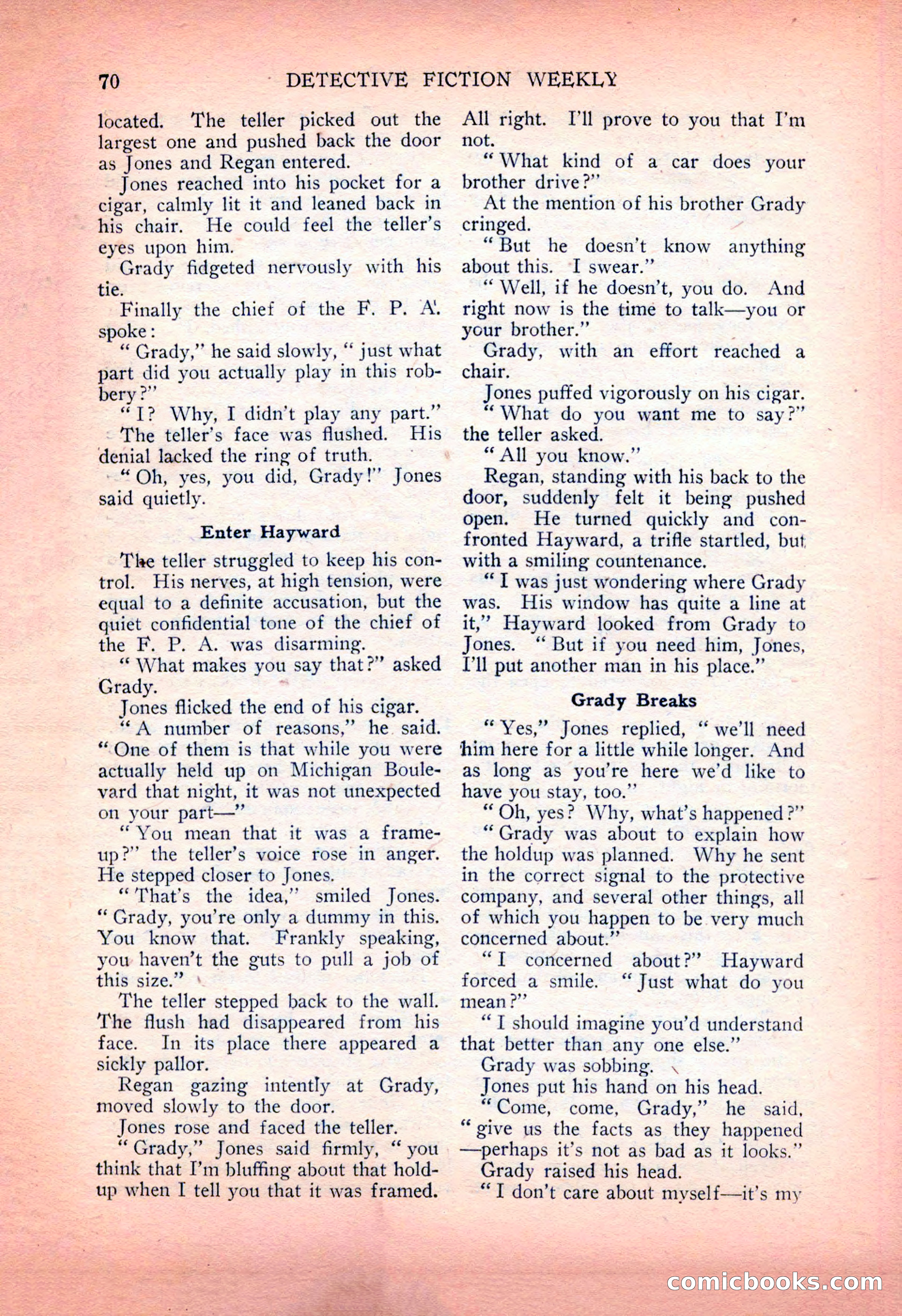Detective Fiction Weekly, July 7, 1928 — page 80 of 156