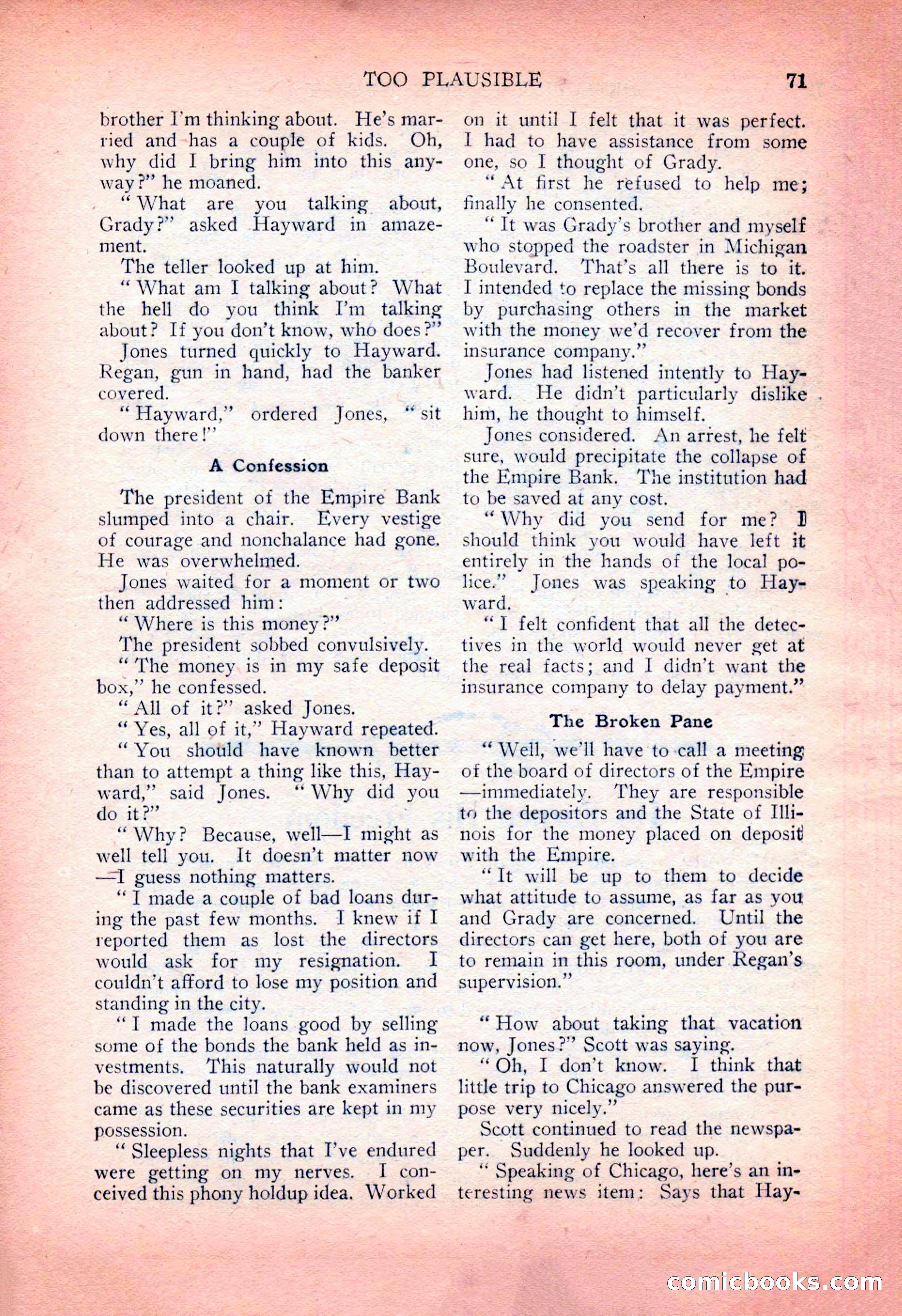 Detective Fiction Weekly, July 7, 1928 — page 81 of 156
