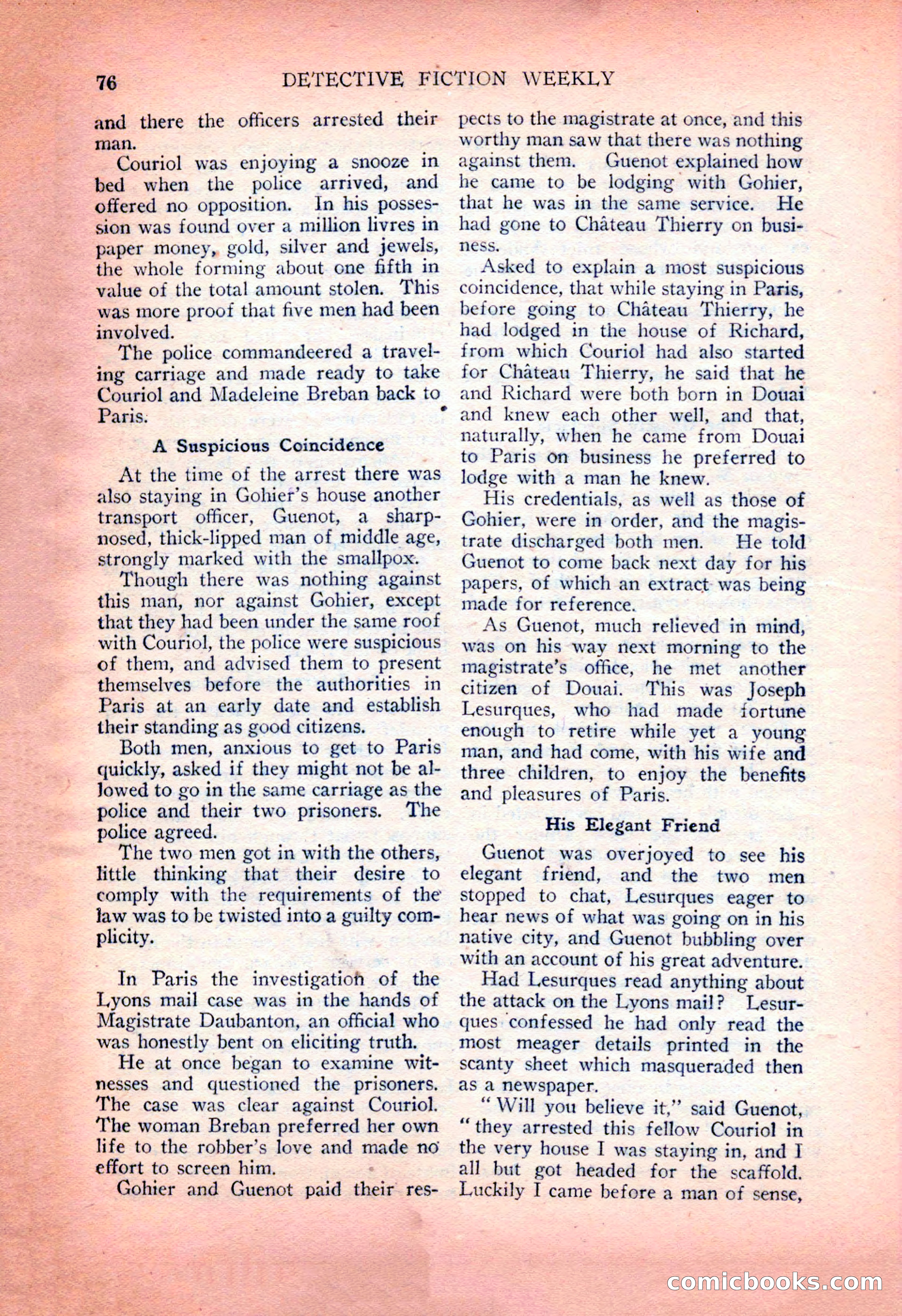 Detective Fiction Weekly, July 7, 1928 — page 86 of 156