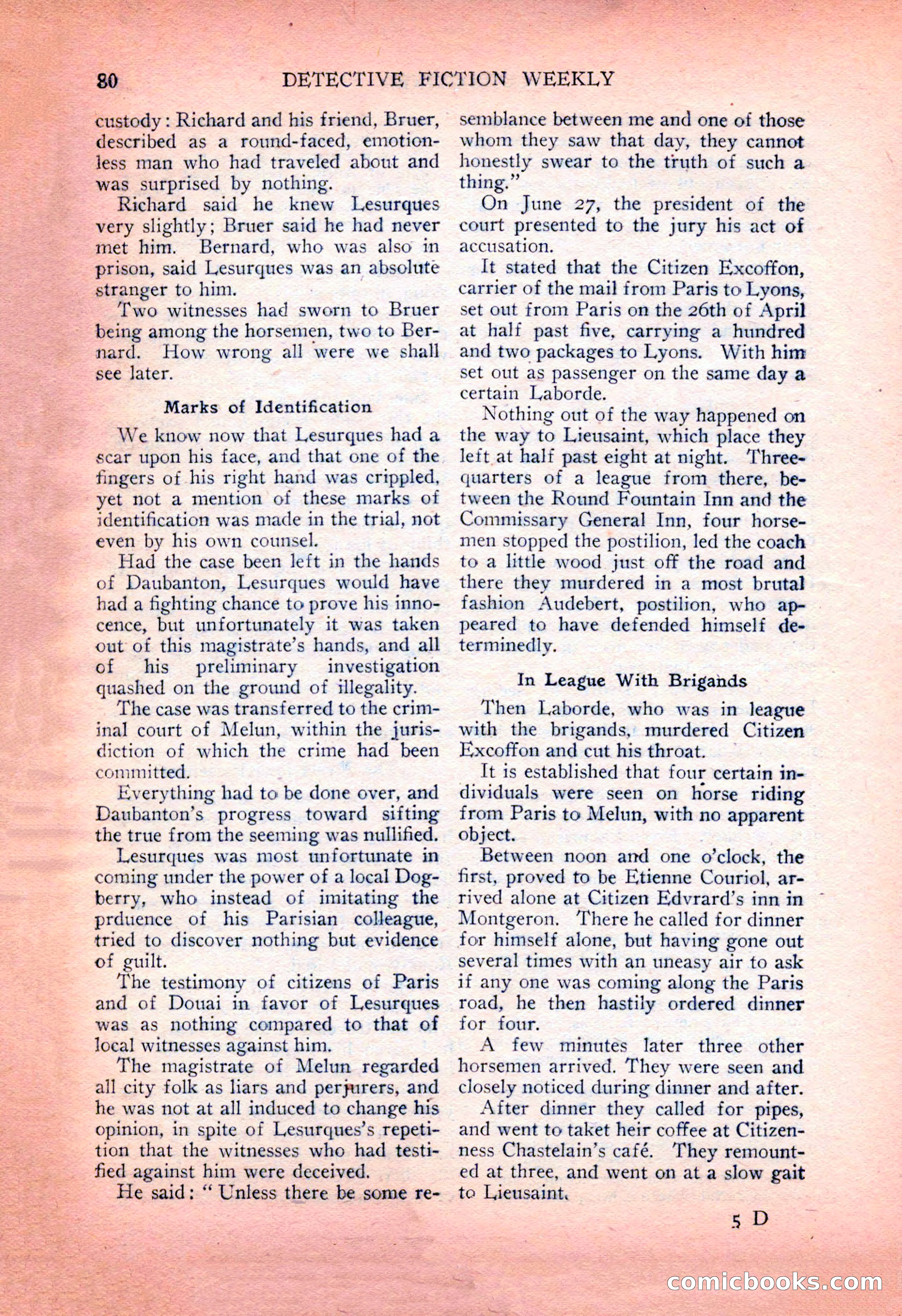Detective Fiction Weekly, July 7, 1928 — page 90 of 156