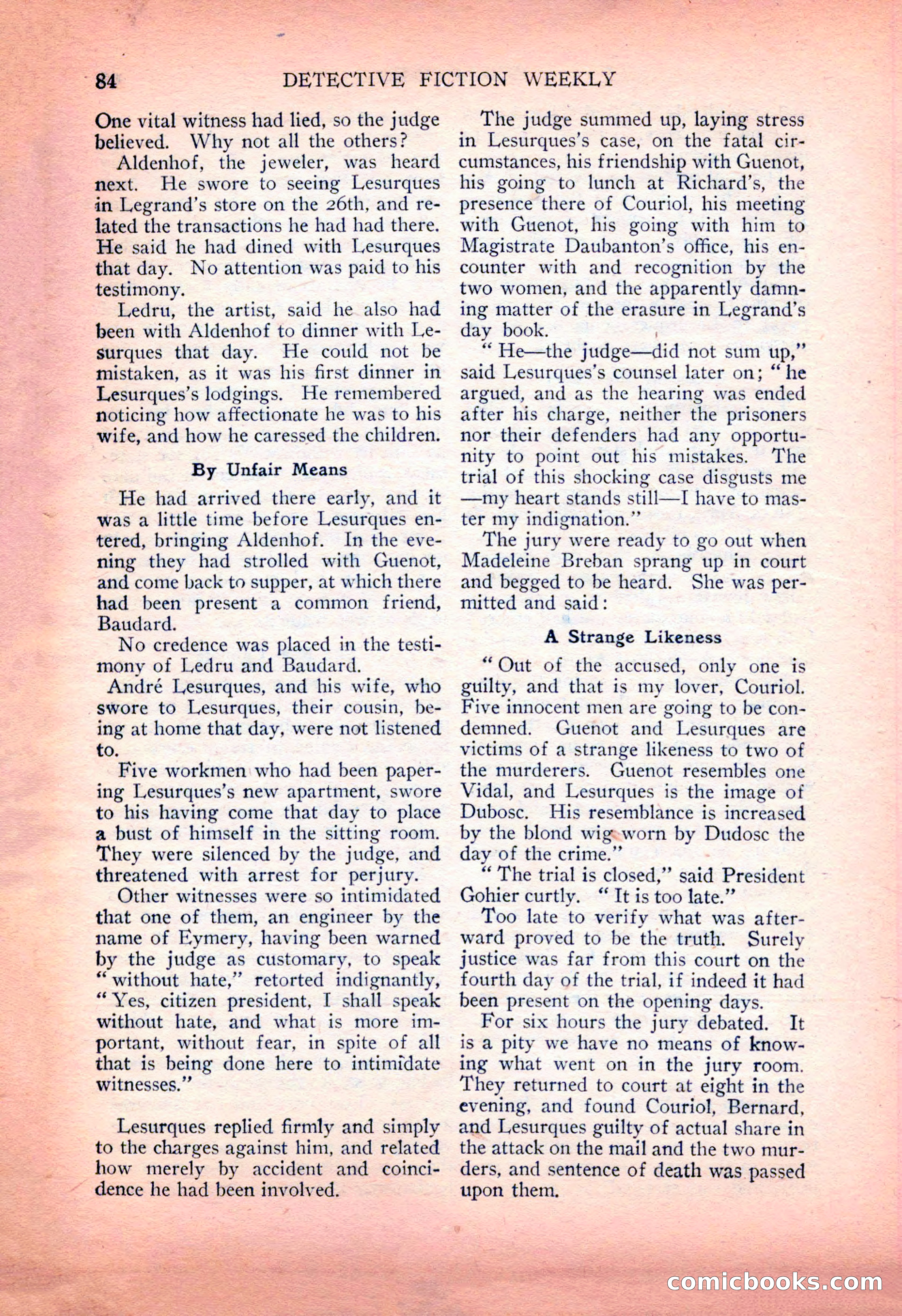 Detective Fiction Weekly, July 7, 1928 — page 94 of 156