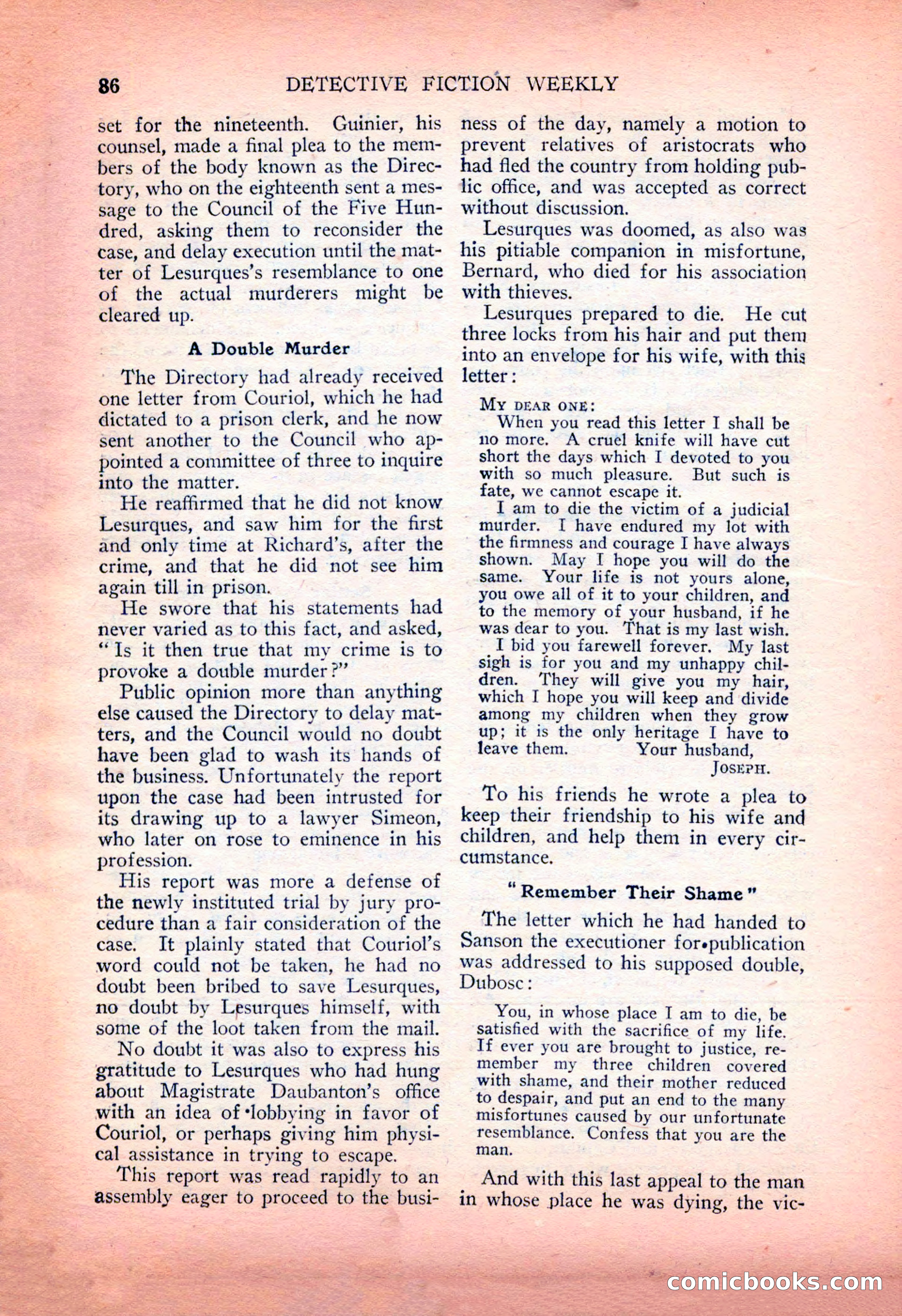 Detective Fiction Weekly, July 7, 1928 — page 96 of 156