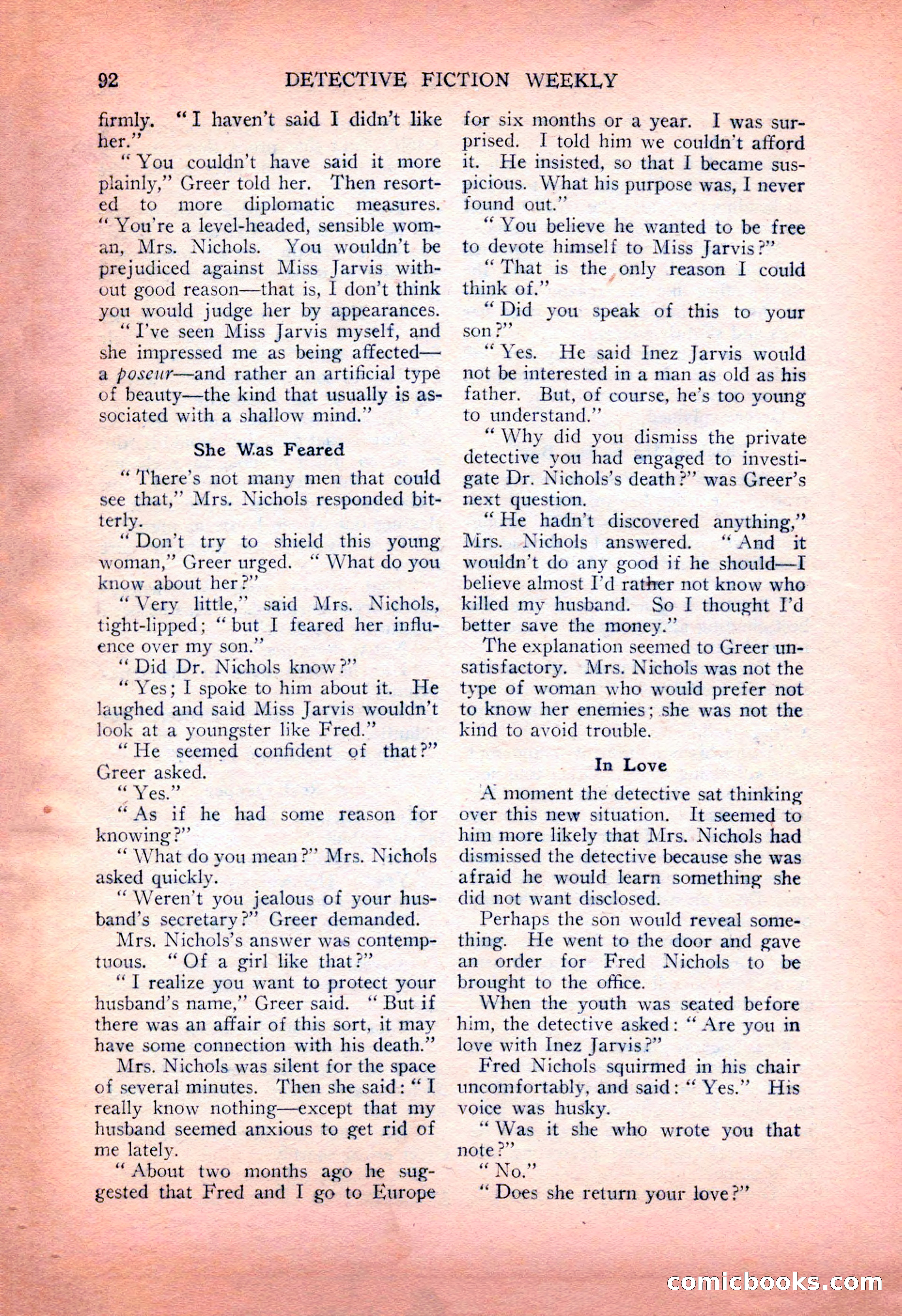 Detective Fiction Weekly, July 7, 1928 — page 102 of 156