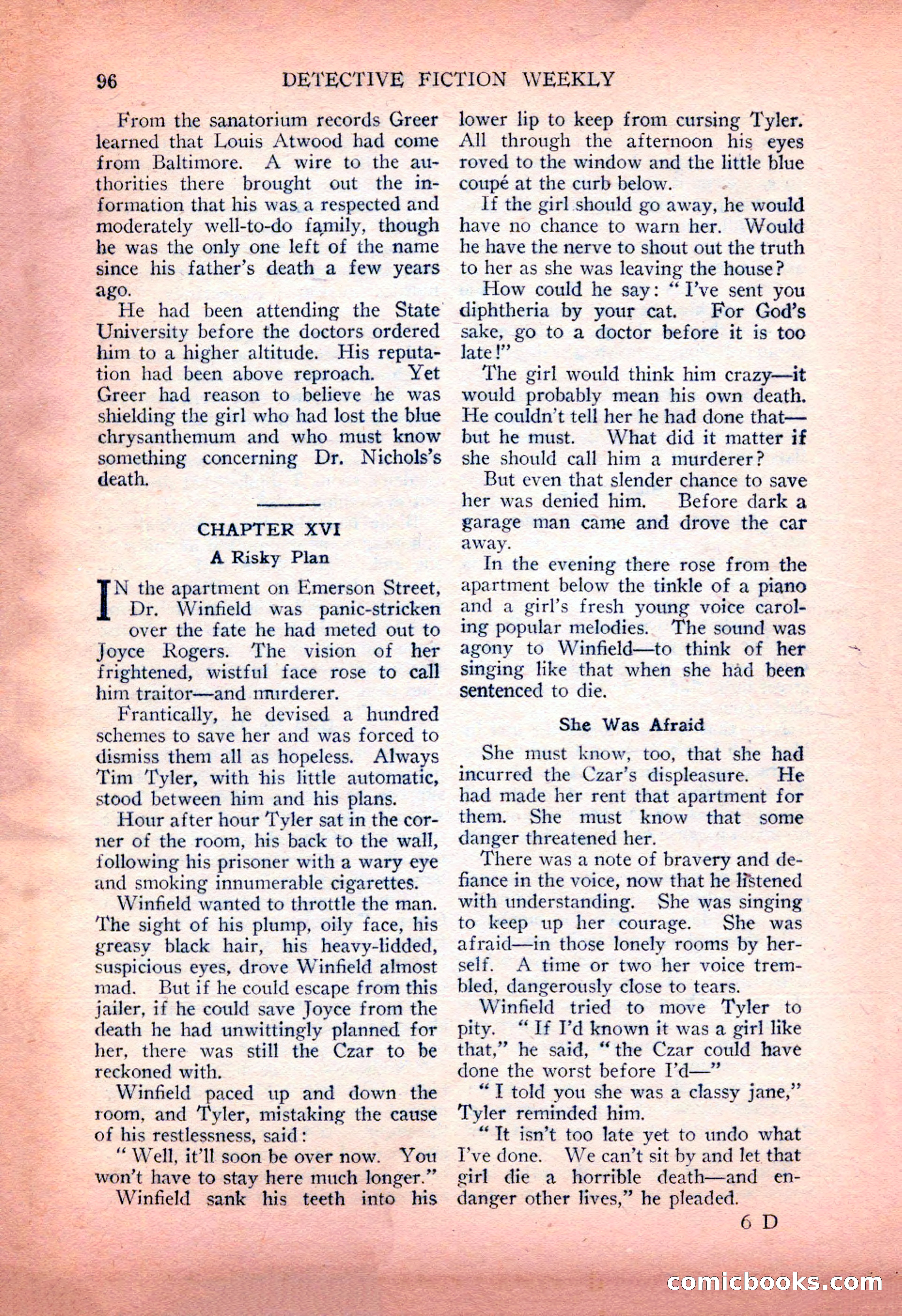 Detective Fiction Weekly, July 7, 1928 — page 106 of 156