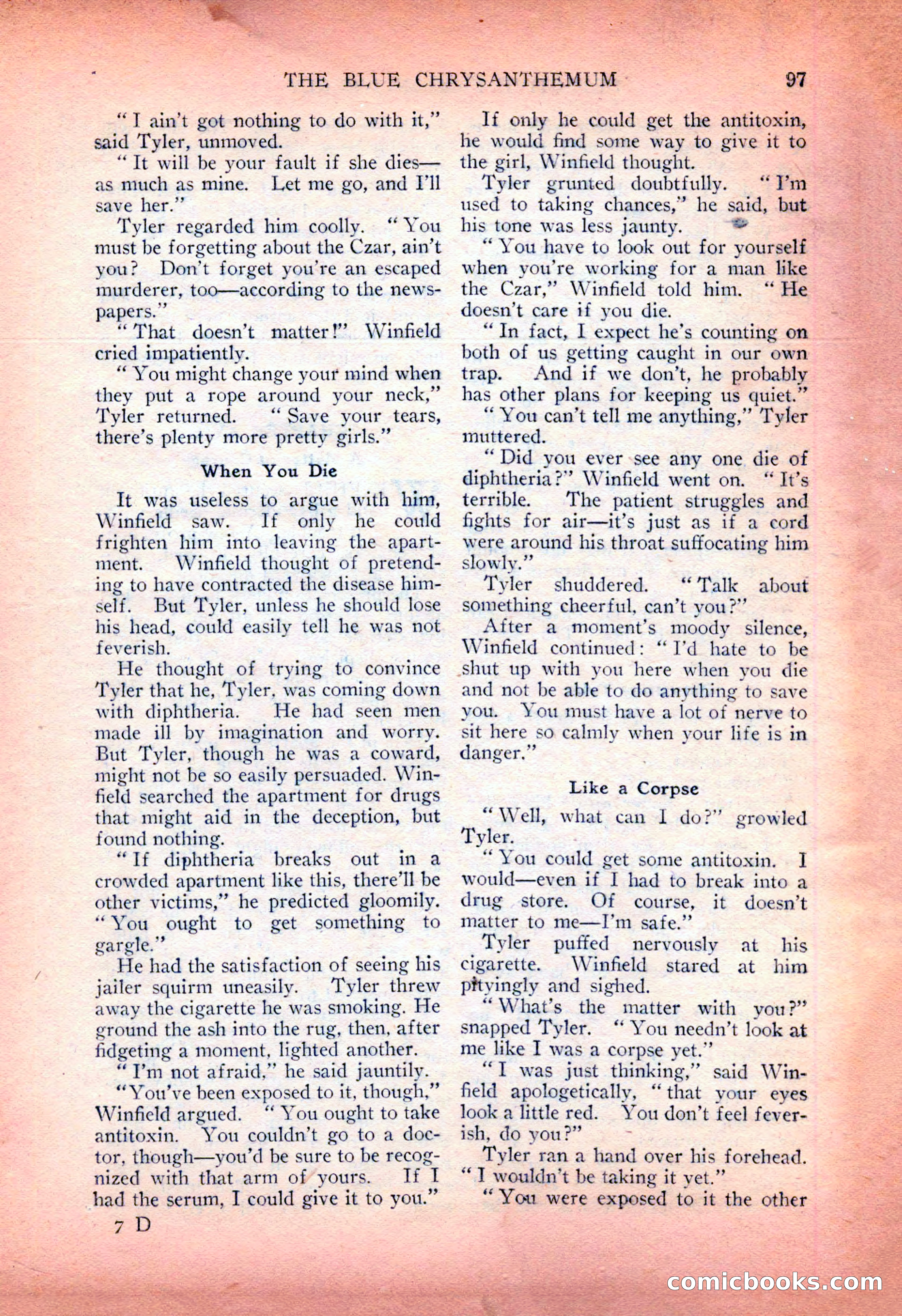 Detective Fiction Weekly, July 7, 1928 — page 107 of 156