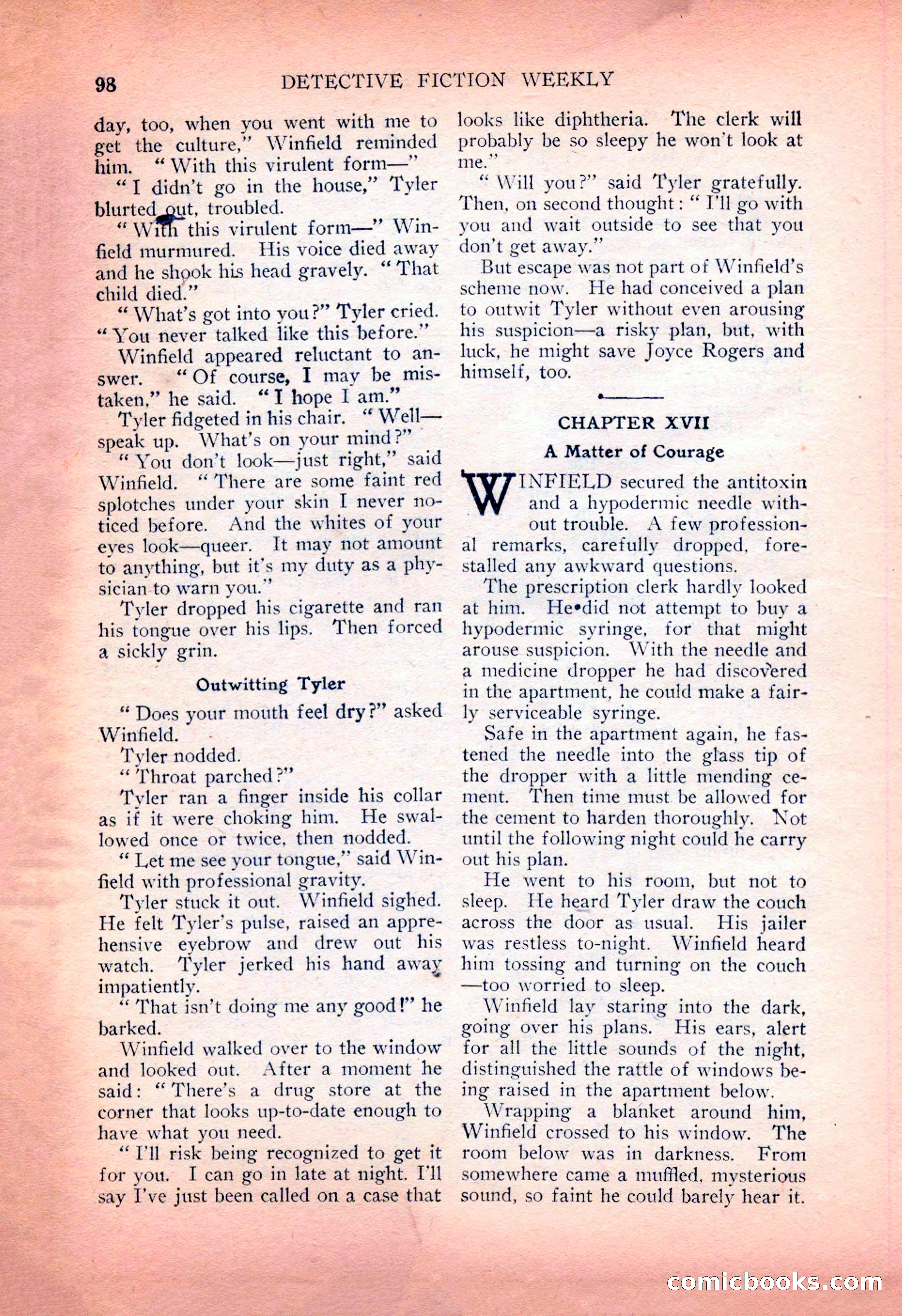 Detective Fiction Weekly, July 7, 1928 — page 108 of 156
