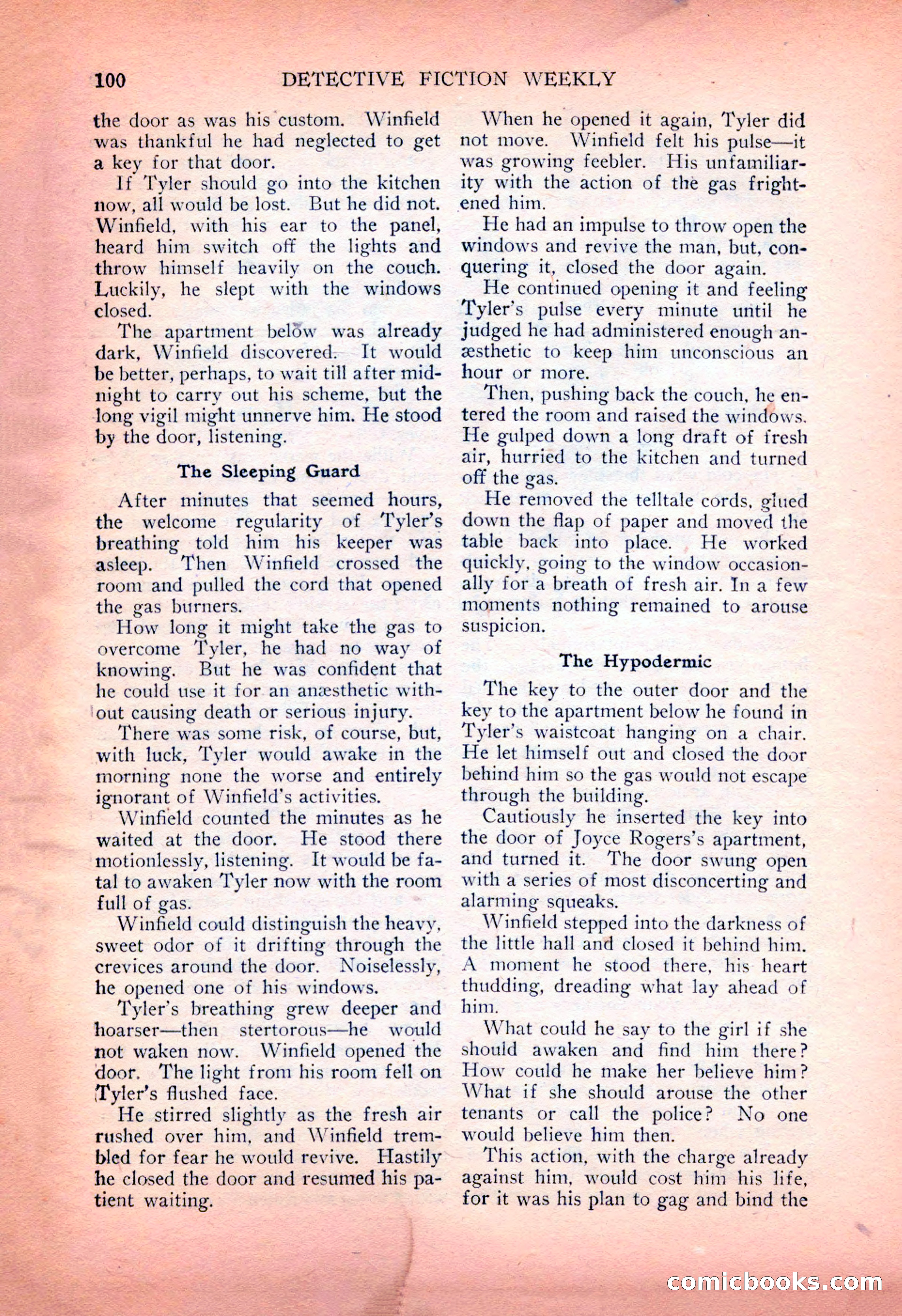 Detective Fiction Weekly, July 7, 1928 — page 110 of 156