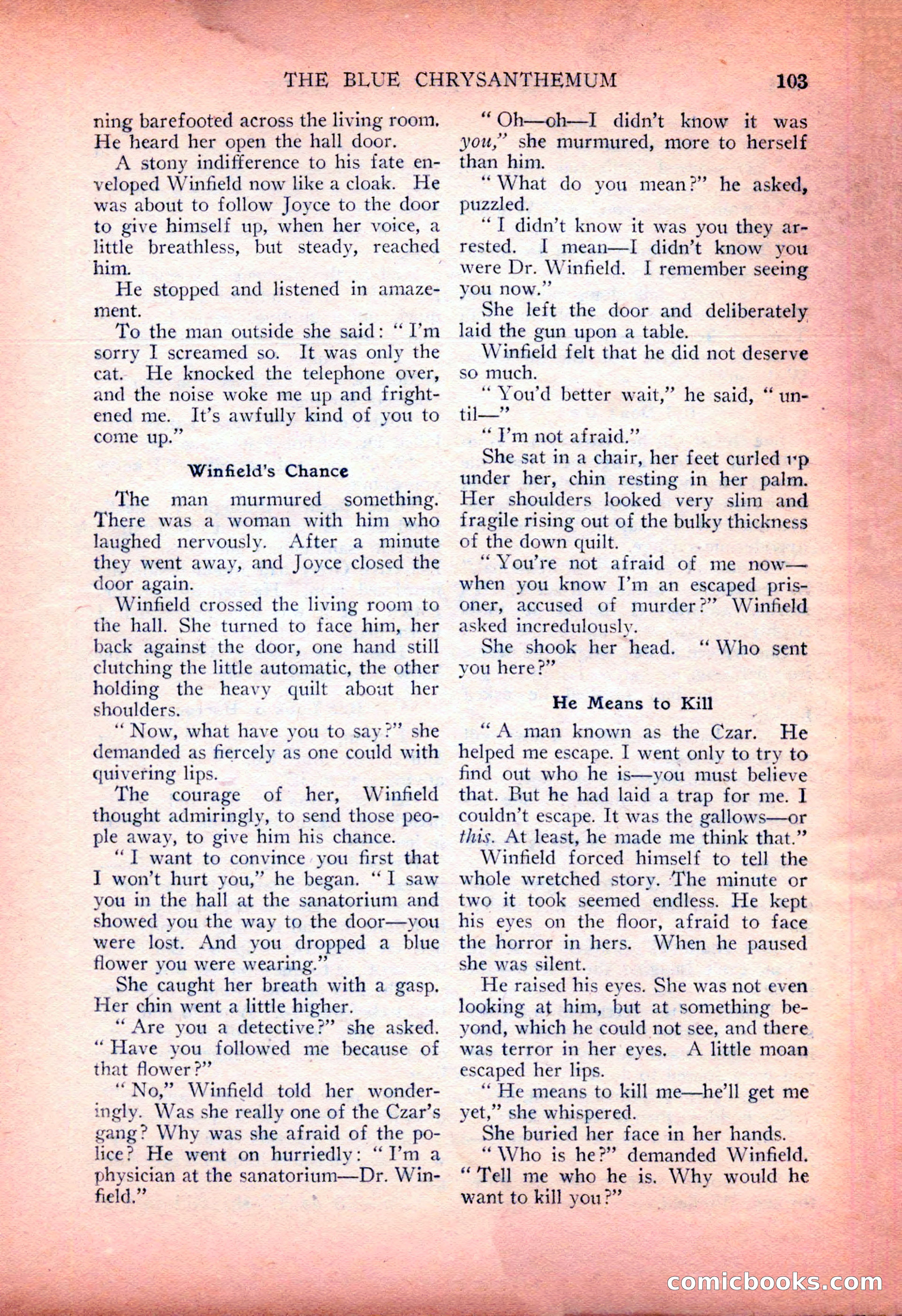 Detective Fiction Weekly, July 7, 1928 — page 113 of 156