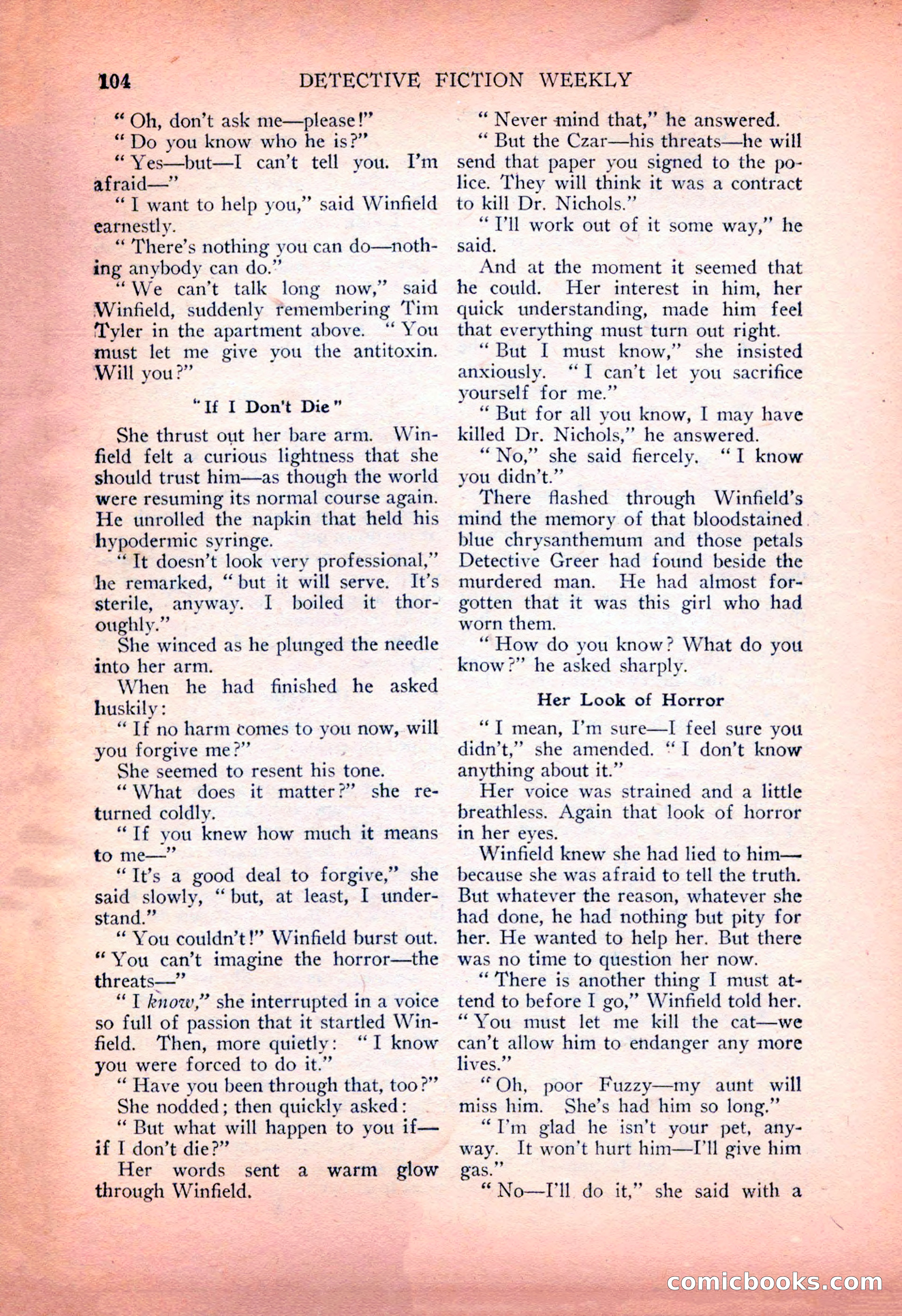 Detective Fiction Weekly, July 7, 1928 — page 114 of 156