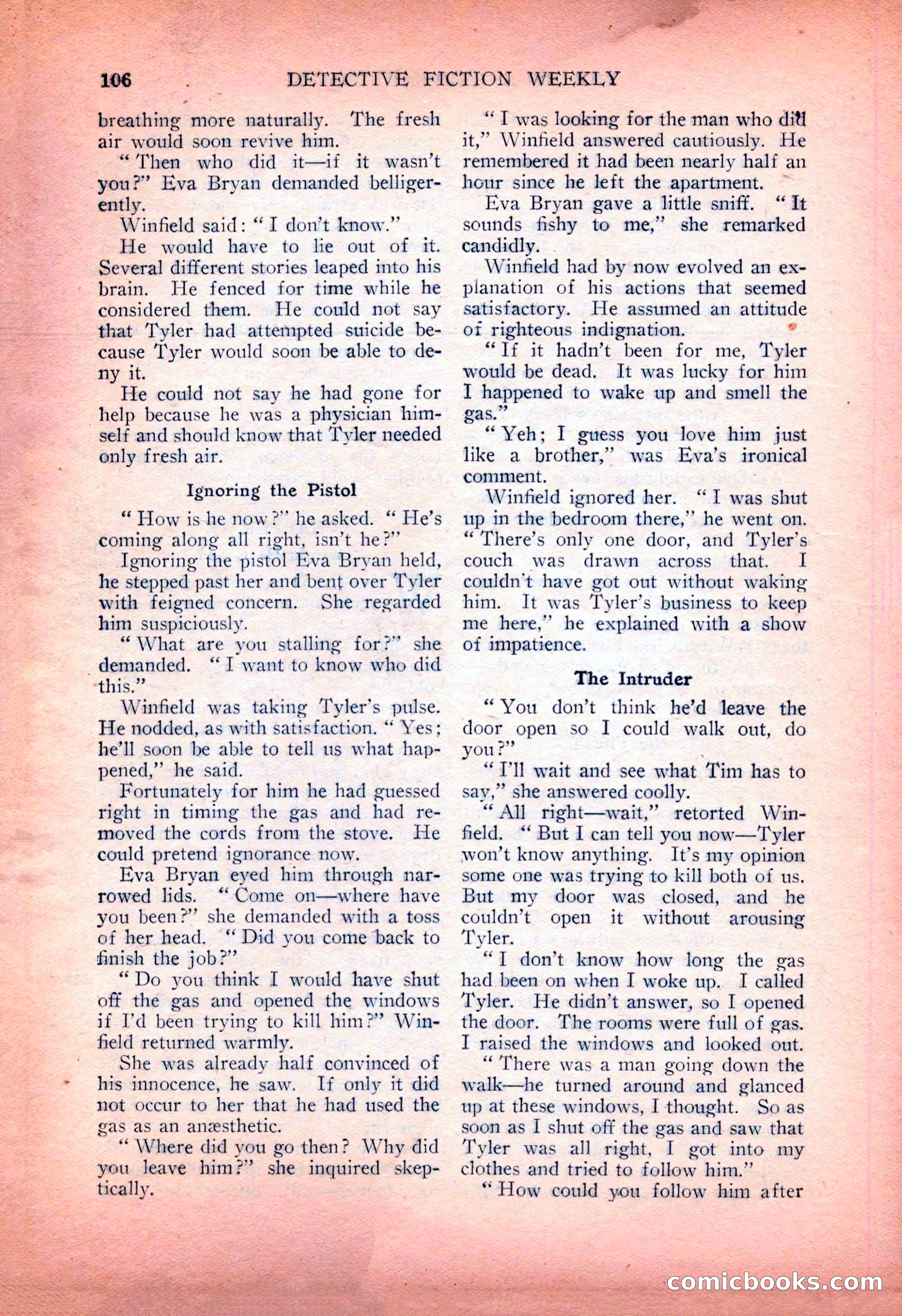 Detective Fiction Weekly, July 7, 1928 — page 116 of 156
