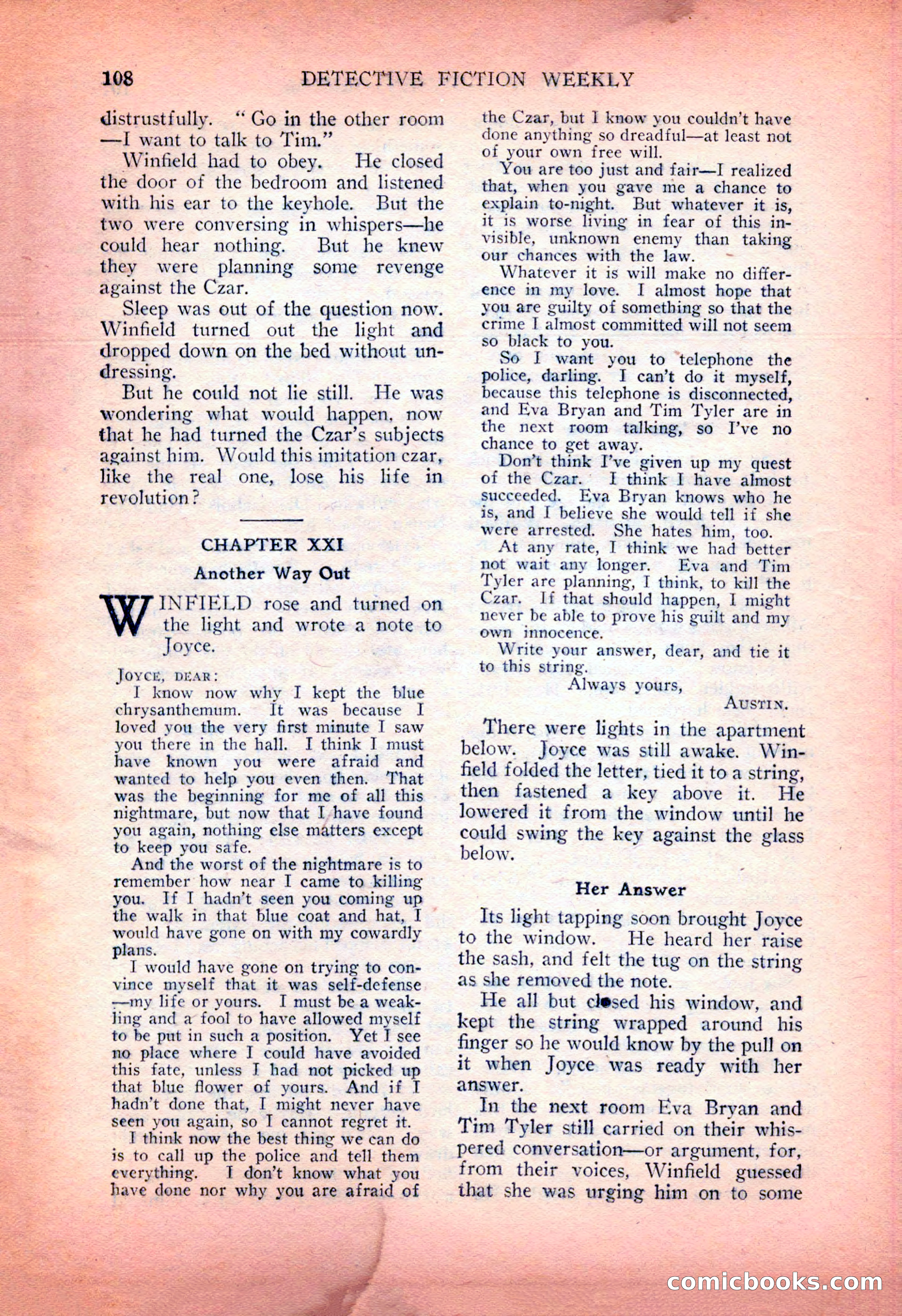 Detective Fiction Weekly, July 7, 1928 — page 118 of 156