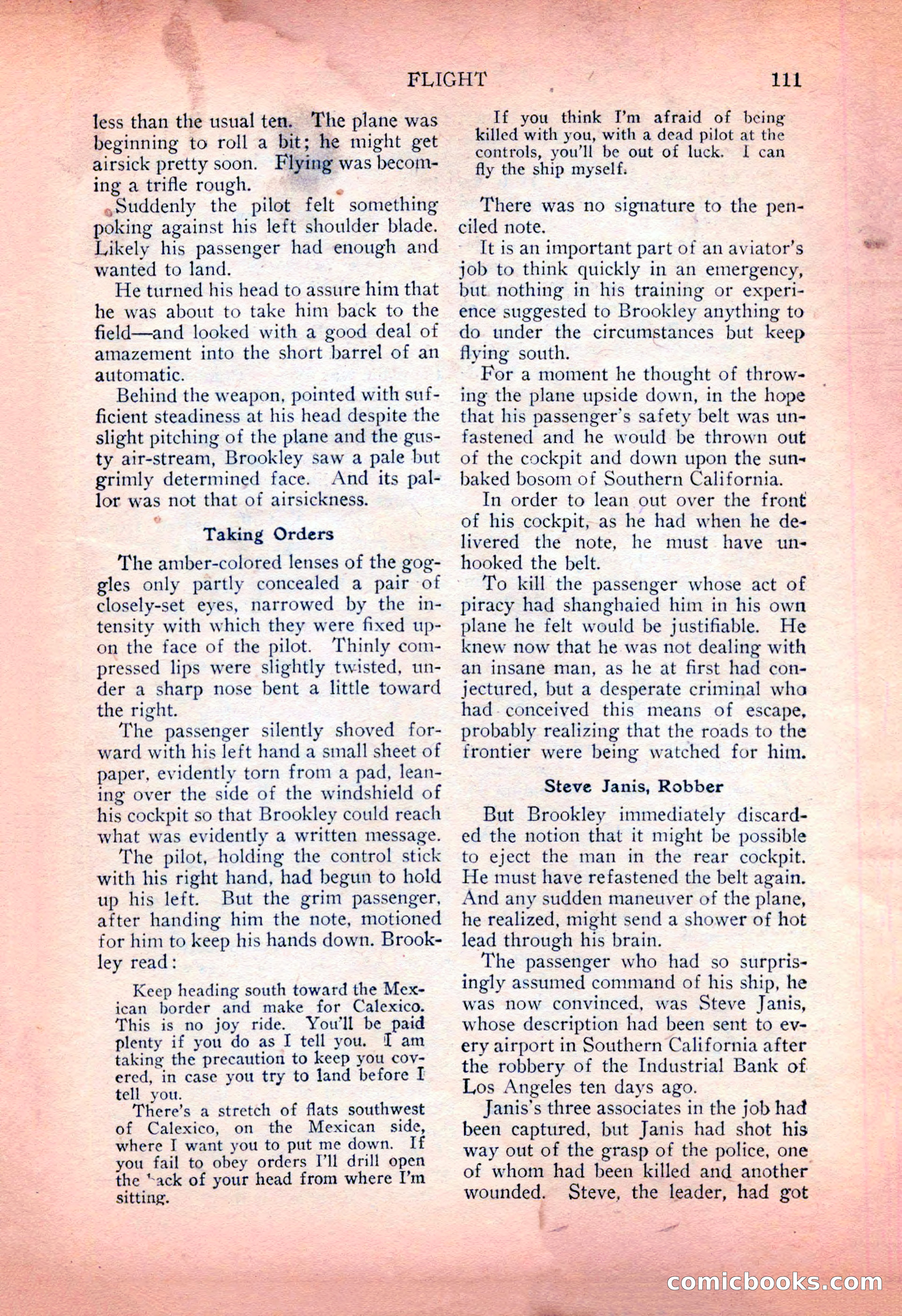 Detective Fiction Weekly, July 7, 1928 — page 121 of 156