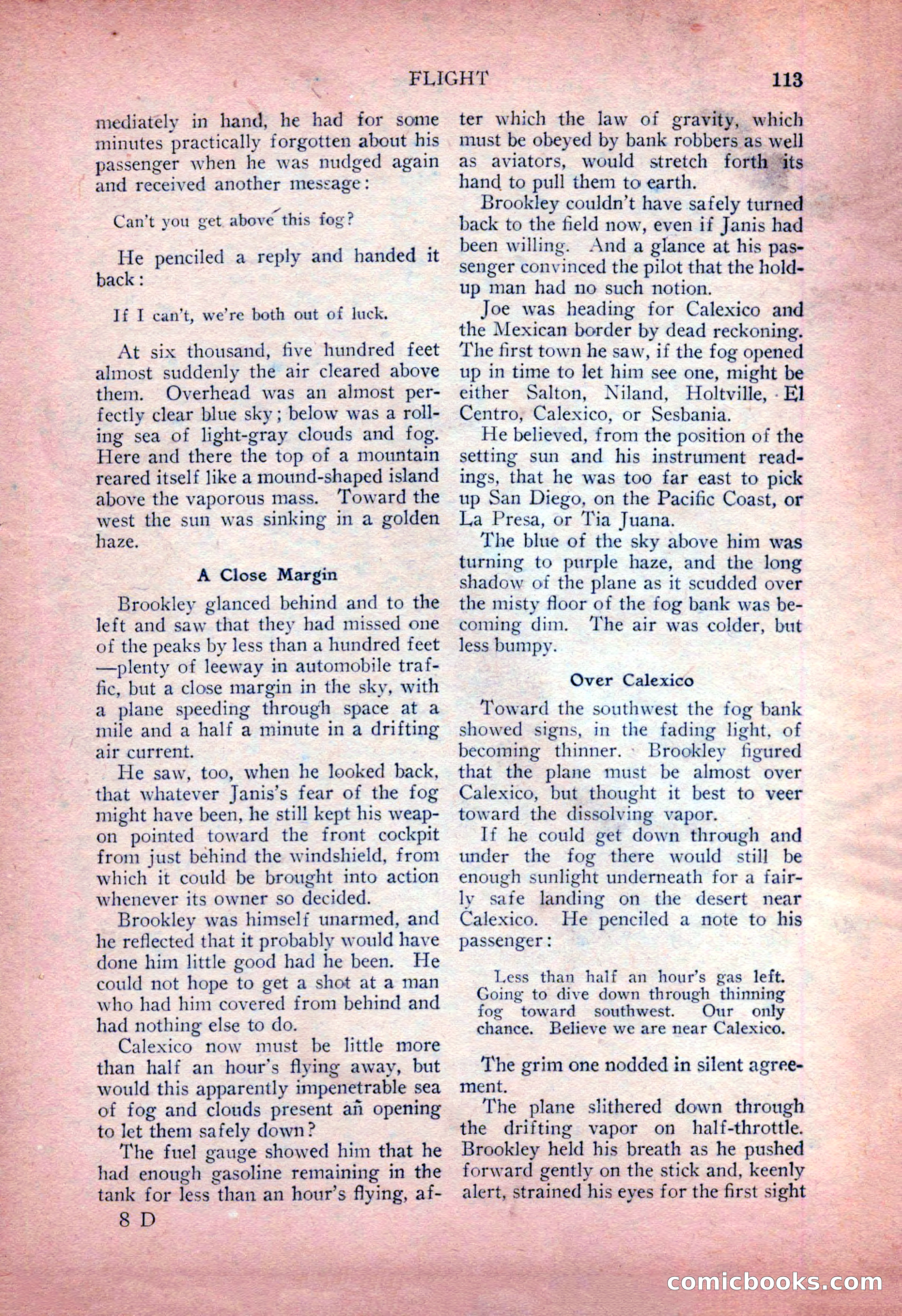 Detective Fiction Weekly, July 7, 1928 — page 123 of 156