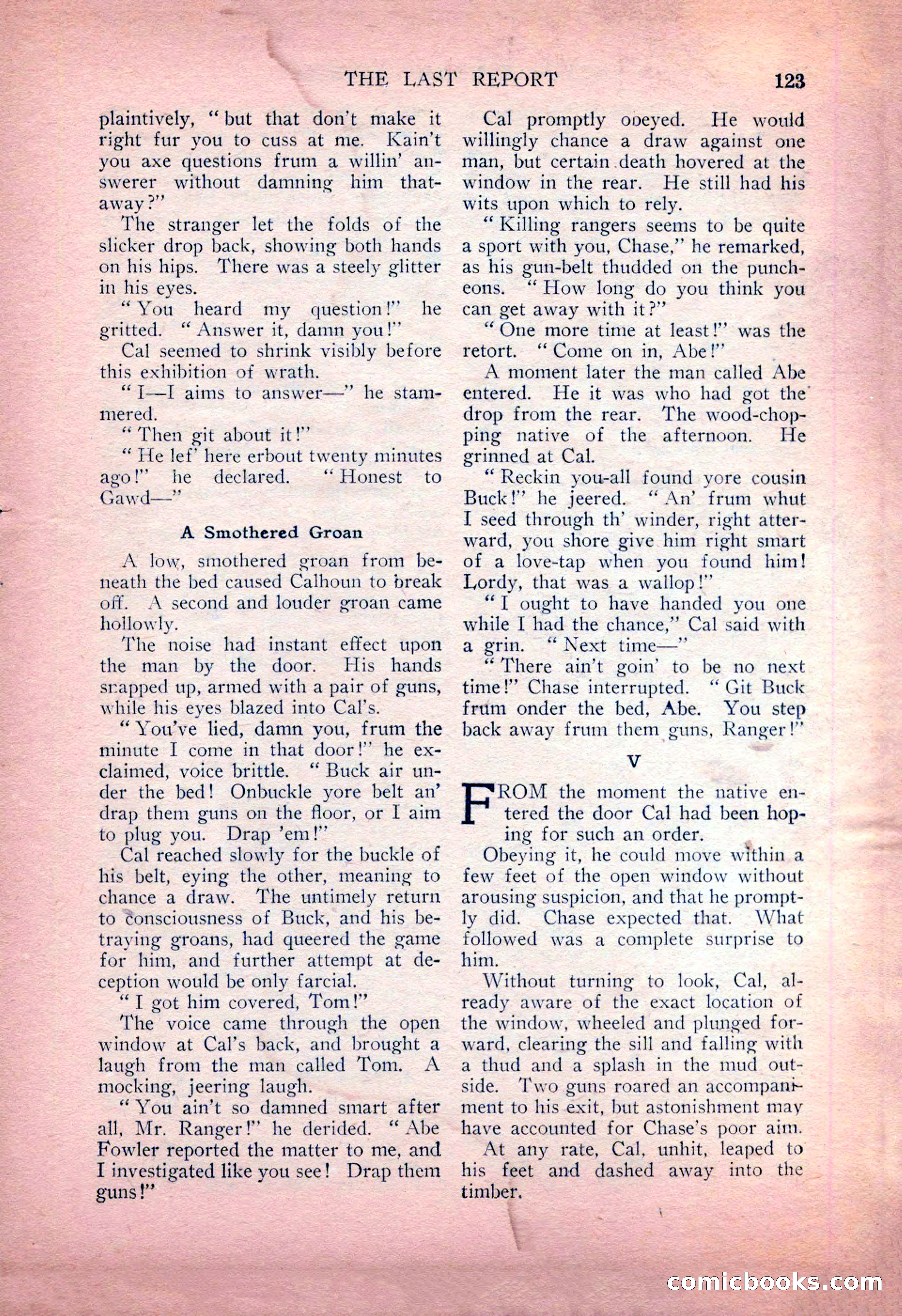 Detective Fiction Weekly, July 7, 1928 — page 133 of 156