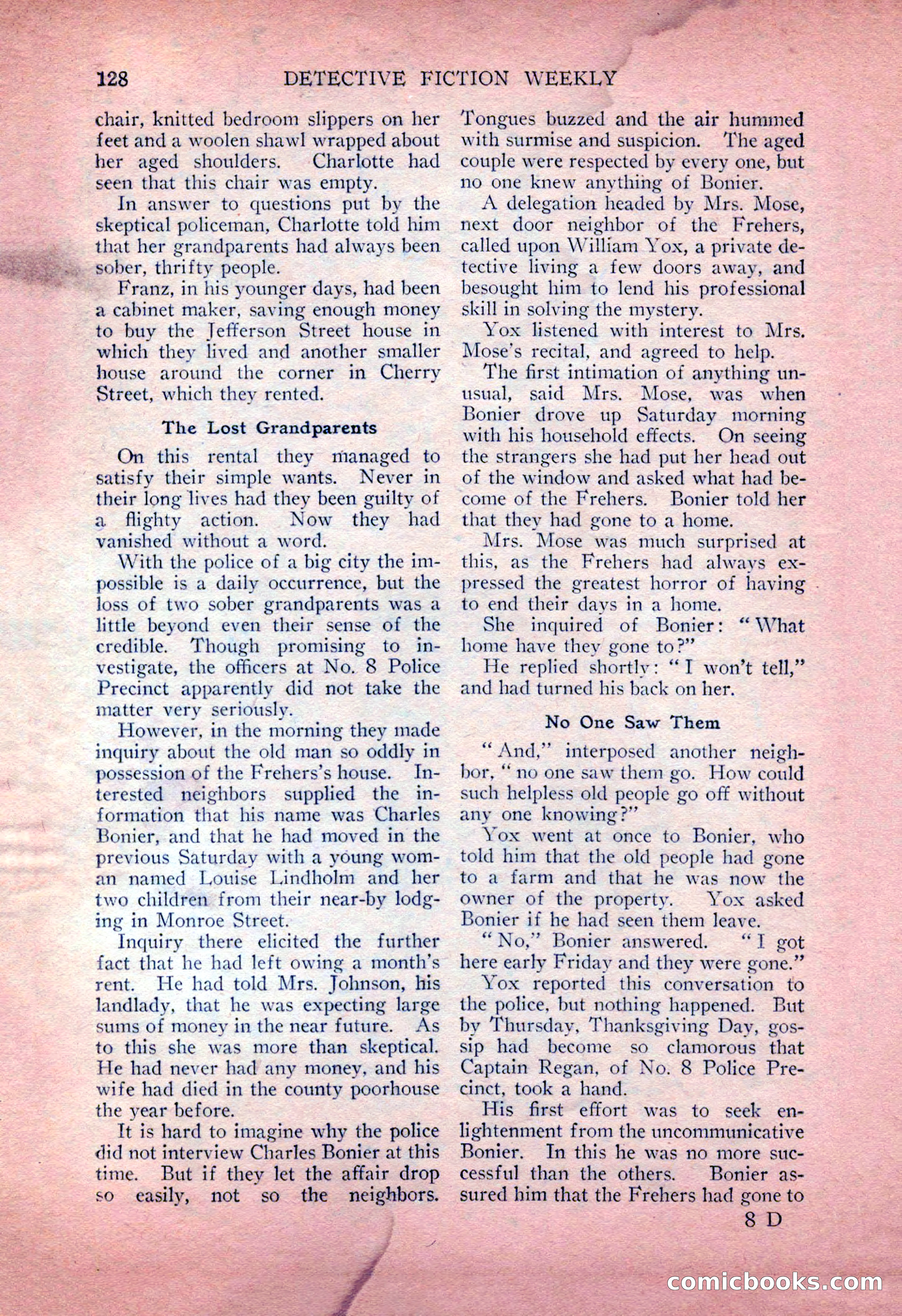 Detective Fiction Weekly, July 7, 1928 — page 138 of 156