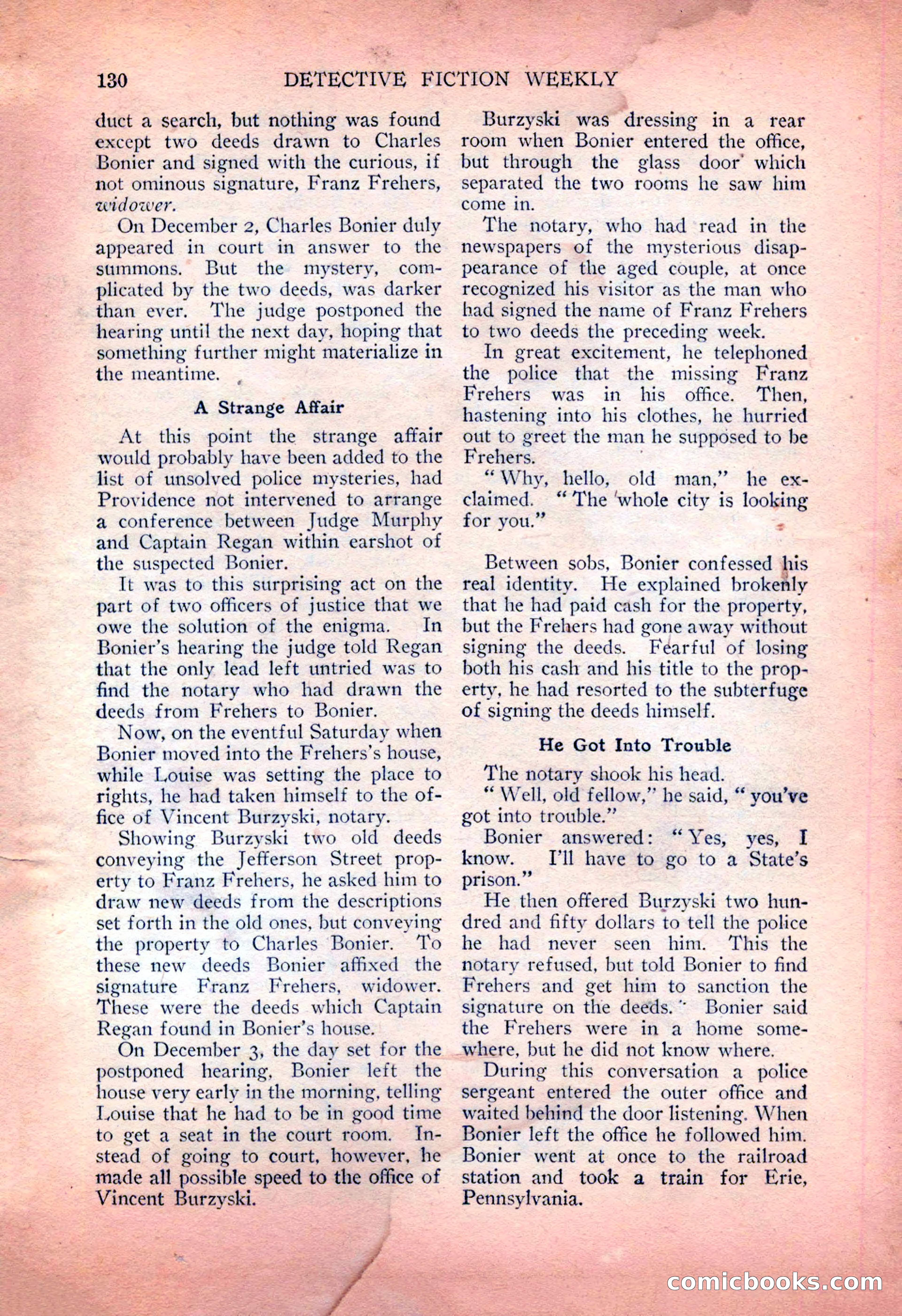 Detective Fiction Weekly, July 7, 1928 — page 140 of 156