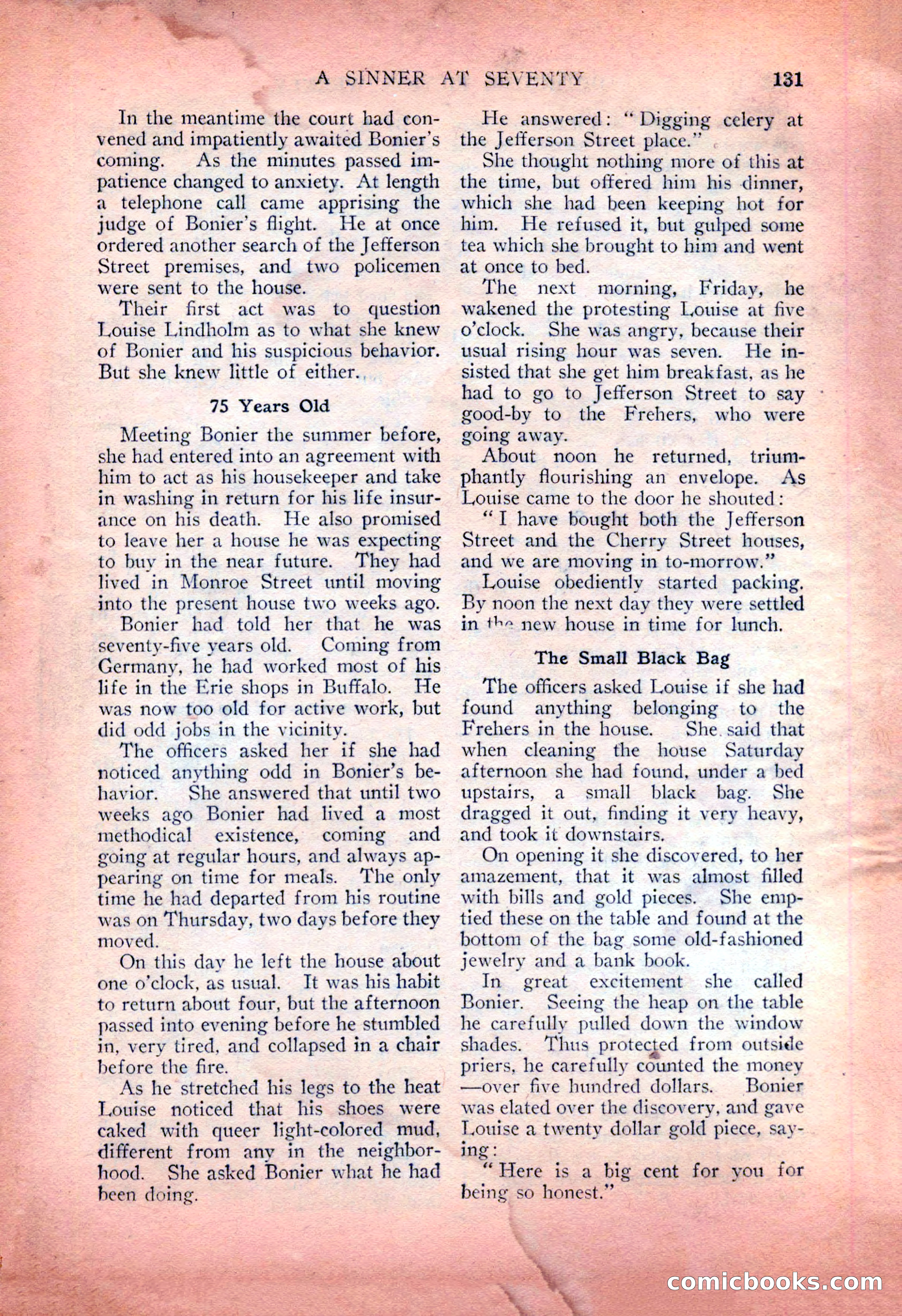 Detective Fiction Weekly, July 7, 1928 — page 141 of 156