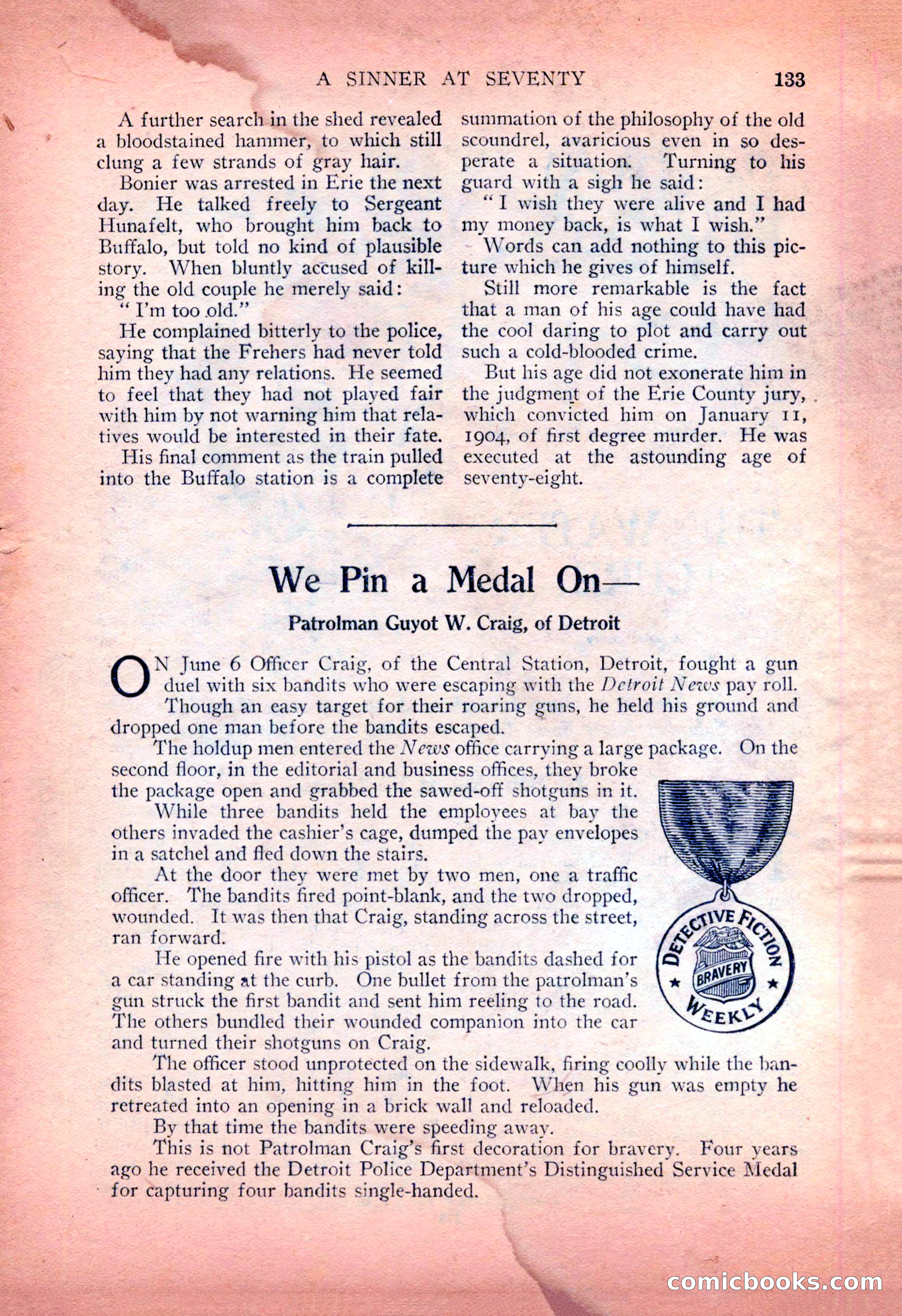 Detective Fiction Weekly, July 7, 1928 — page 143 of 156