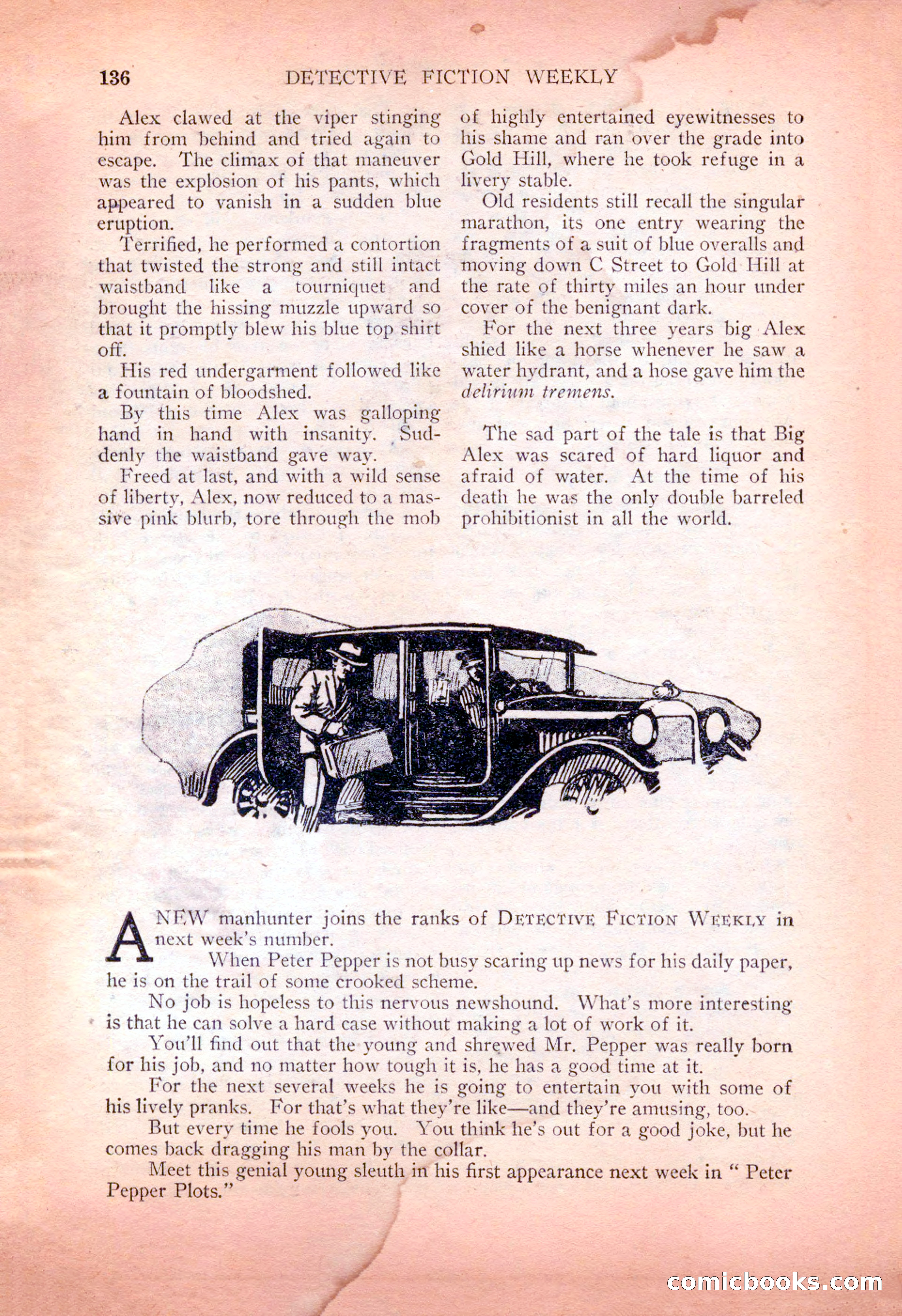 Detective Fiction Weekly, July 7, 1928 — page 146 of 156