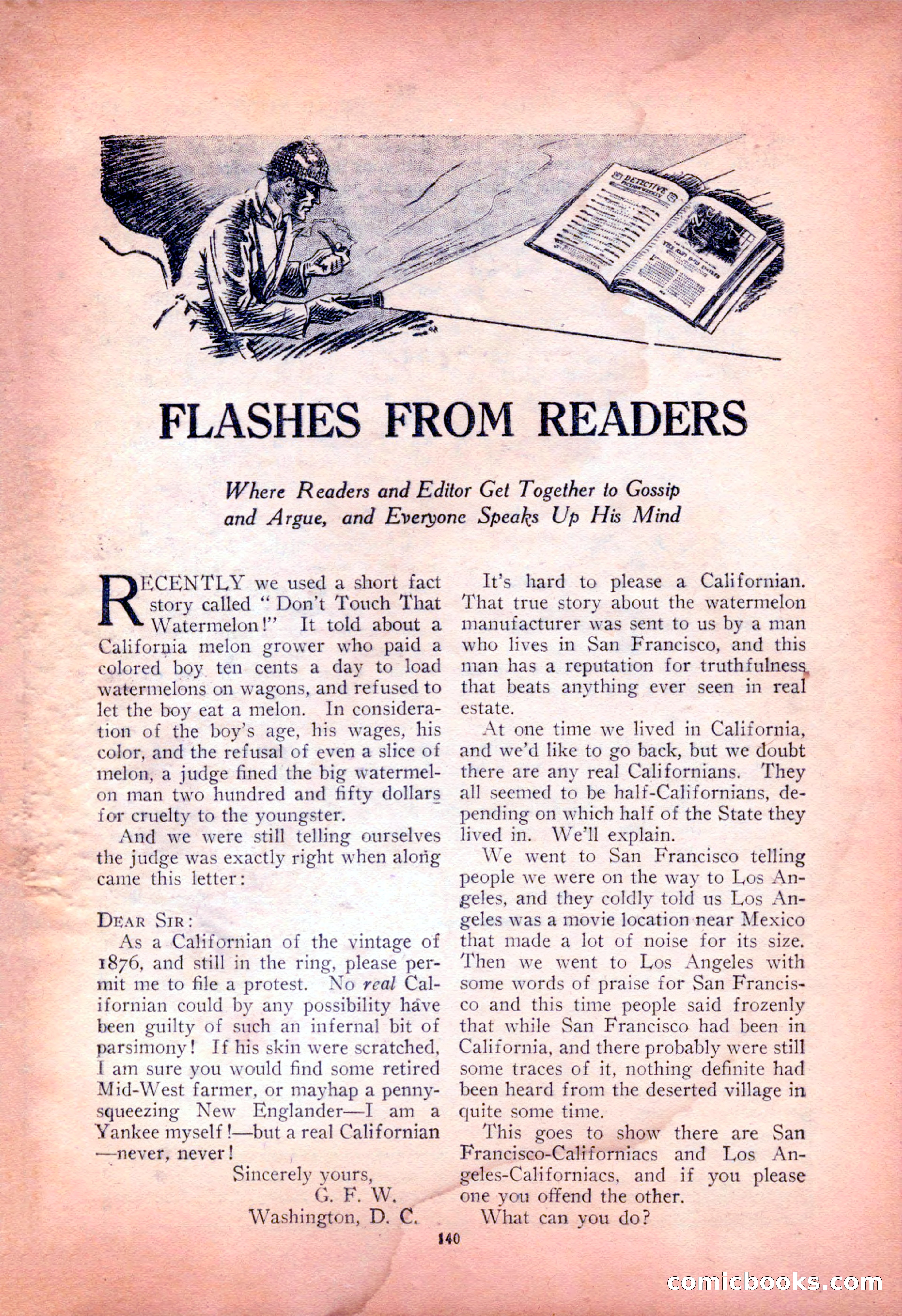 Detective Fiction Weekly, July 7, 1928 — page 150 of 156