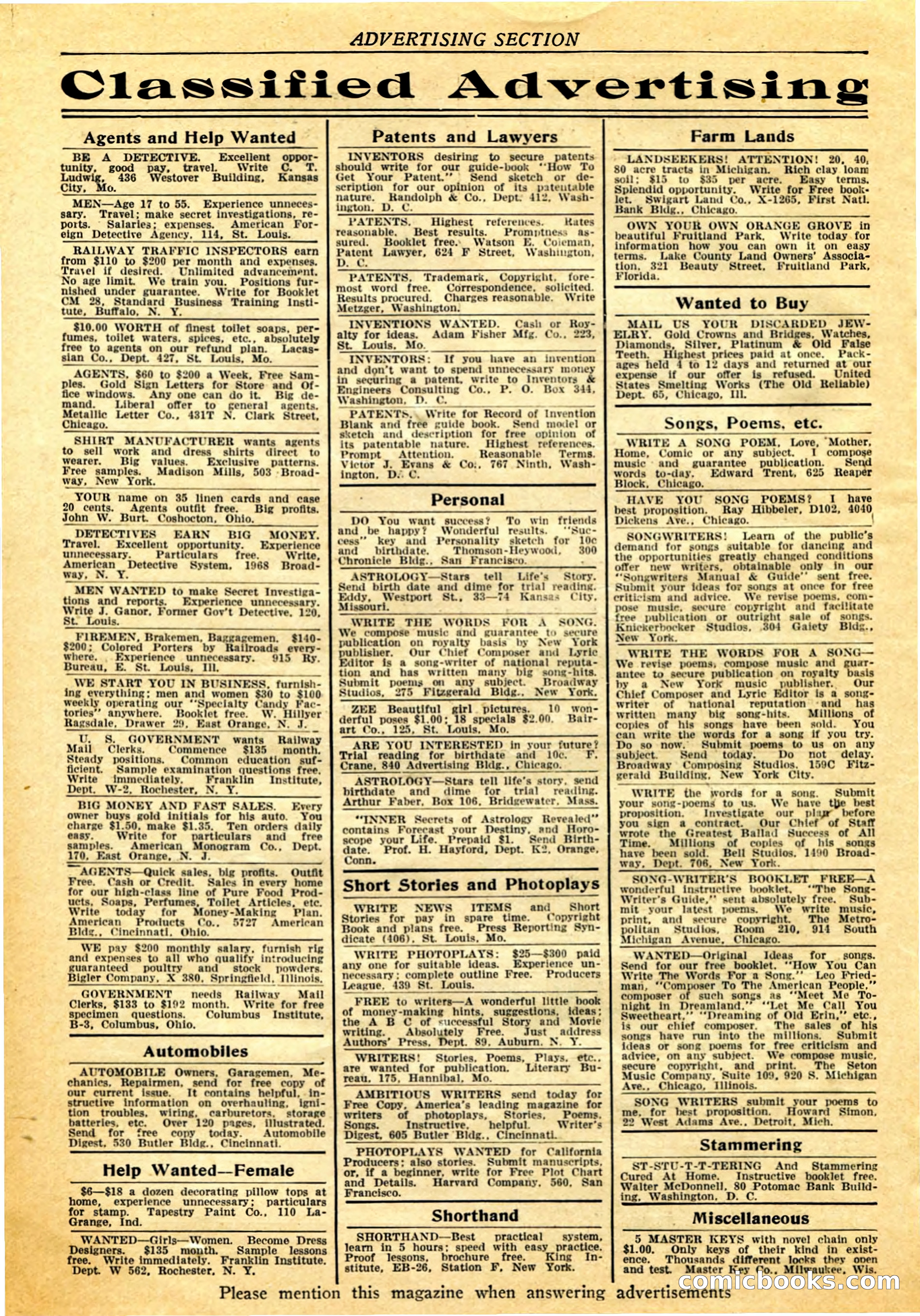 Detective Story Magazine, February 4, 1922 — page 8 of 164