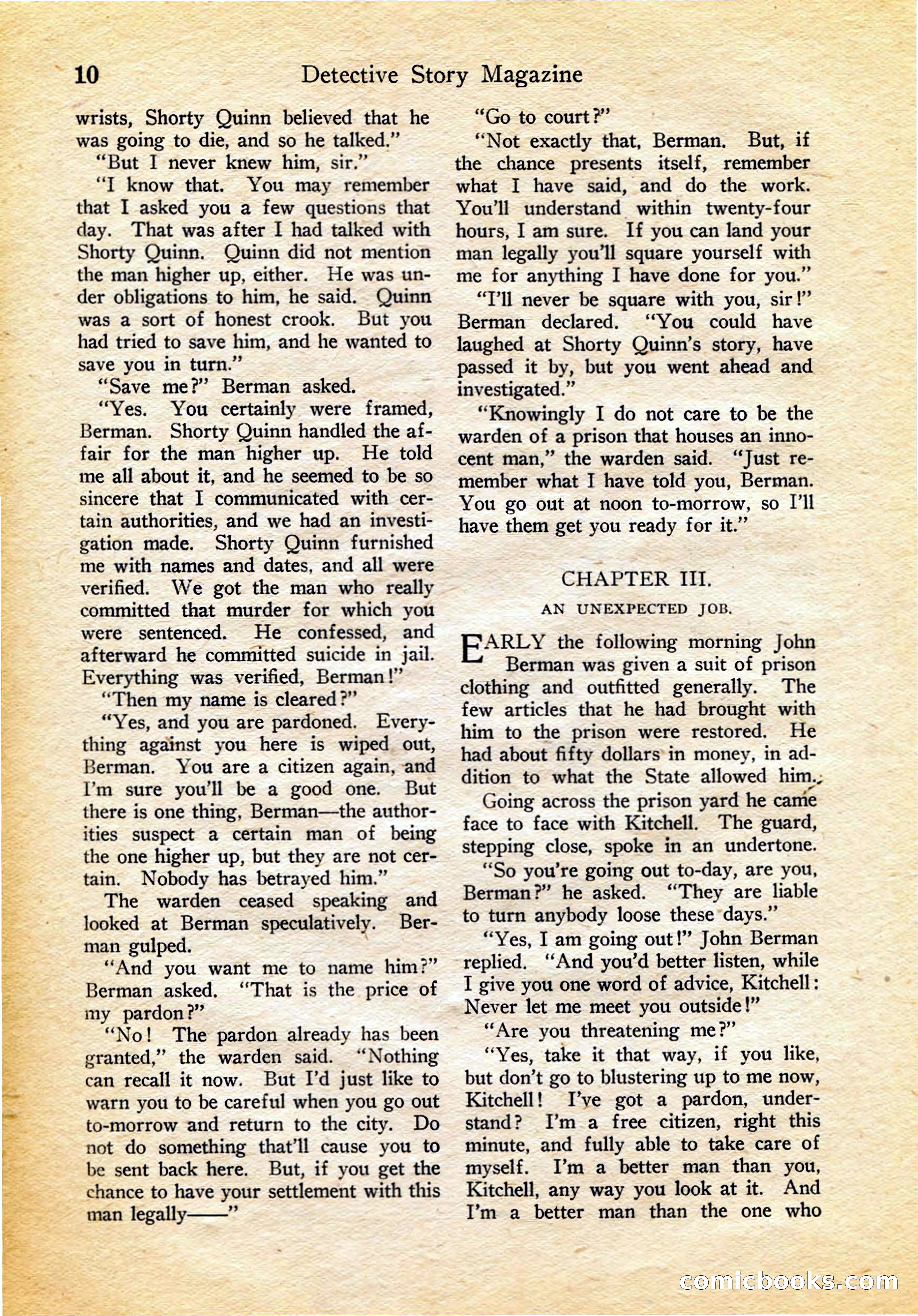 Detective Story Magazine, February 4, 1922 — page 20 of 164