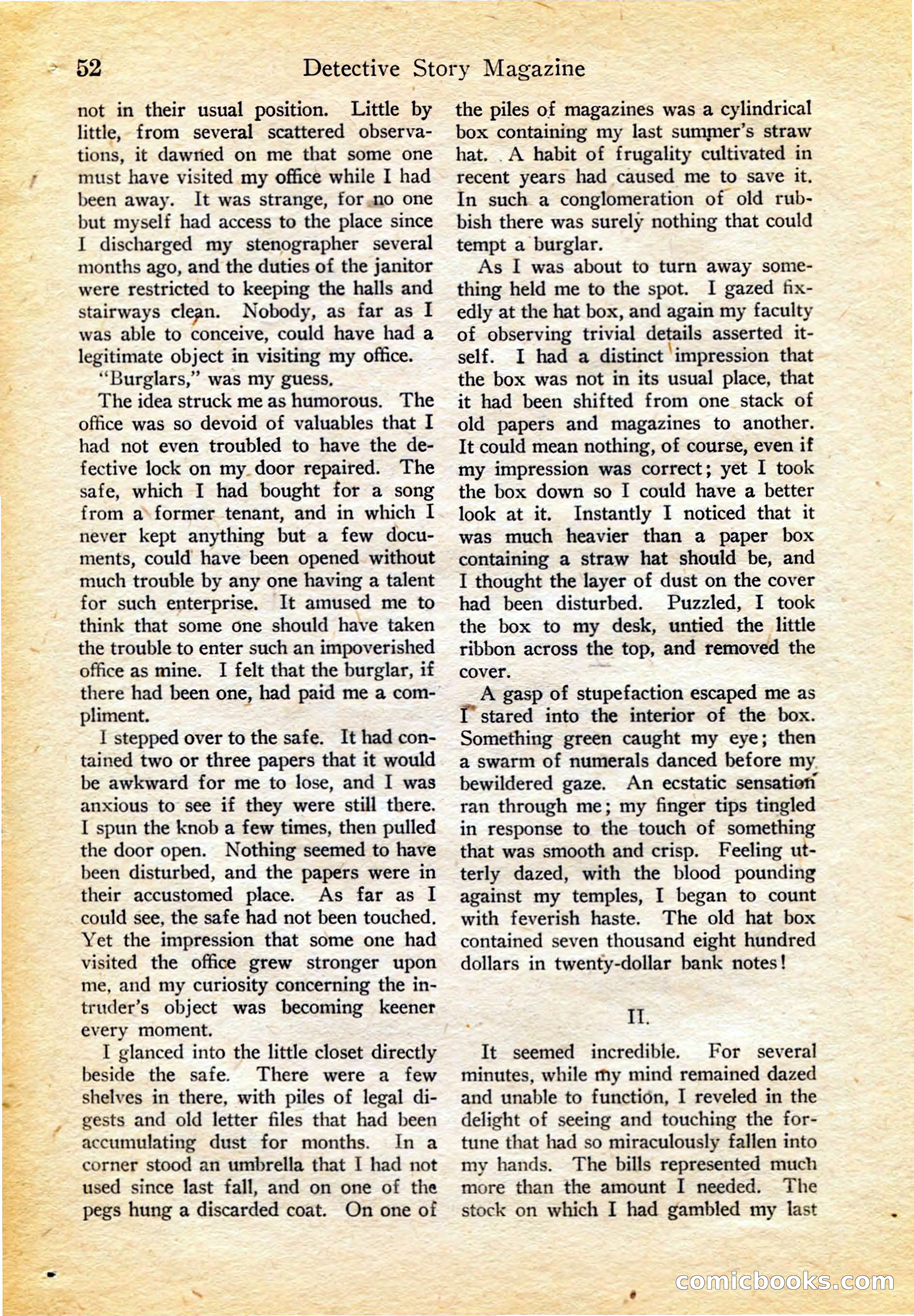 Detective Story Magazine, February 4, 1922 — page 62 of 164