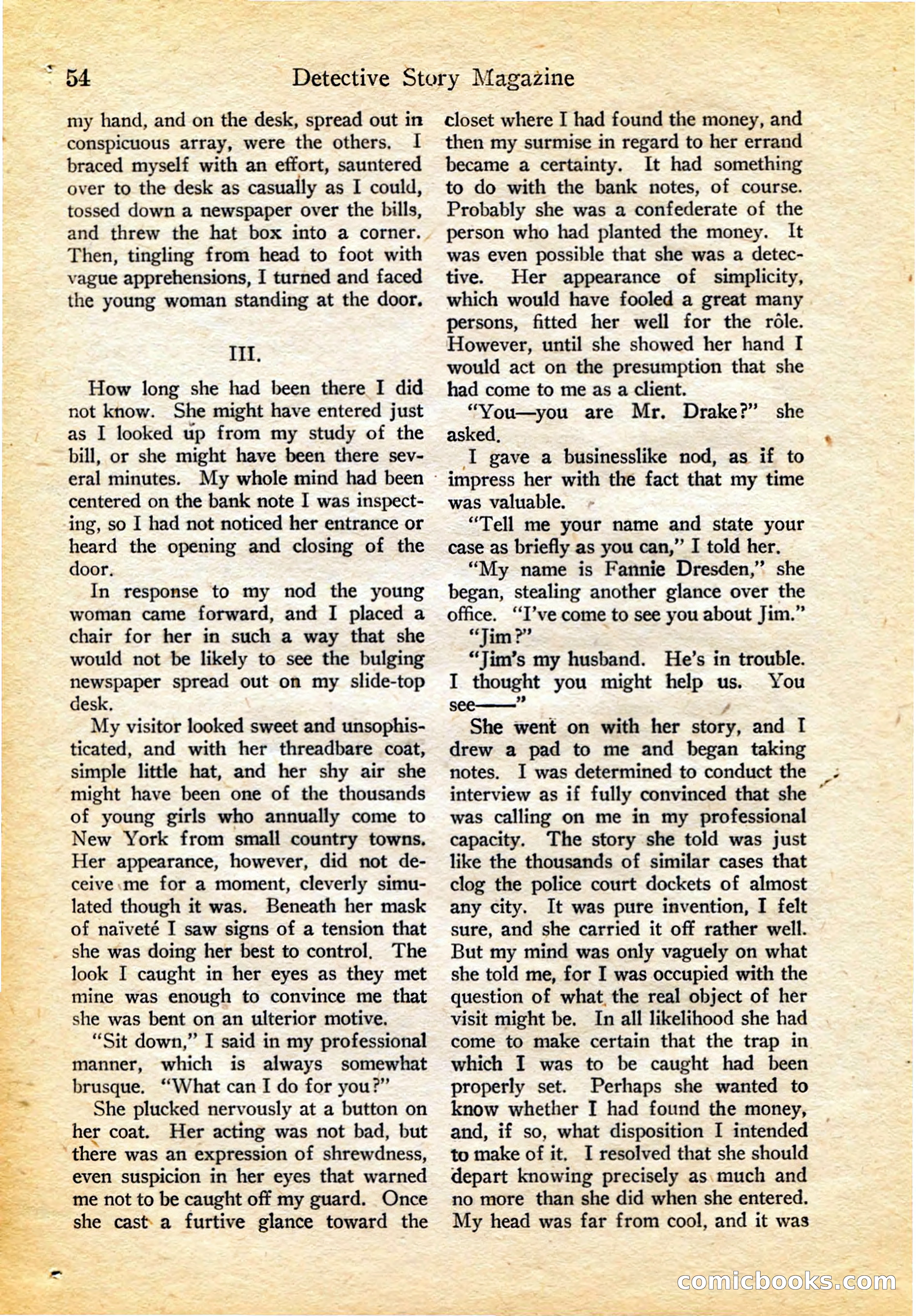 Detective Story Magazine, February 4, 1922 — page 64 of 164