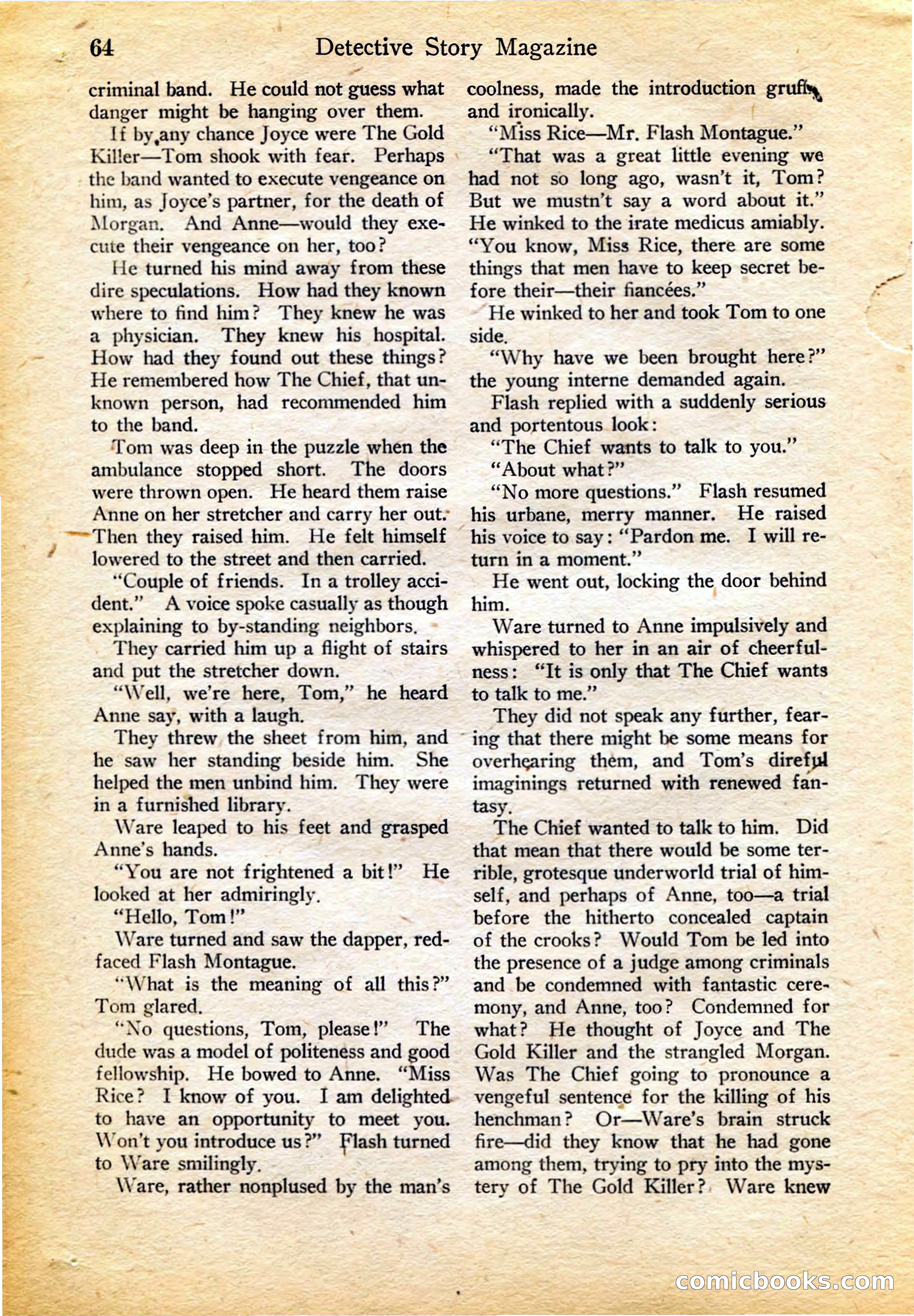Detective Story Magazine, February 4, 1922 — page 74 of 164