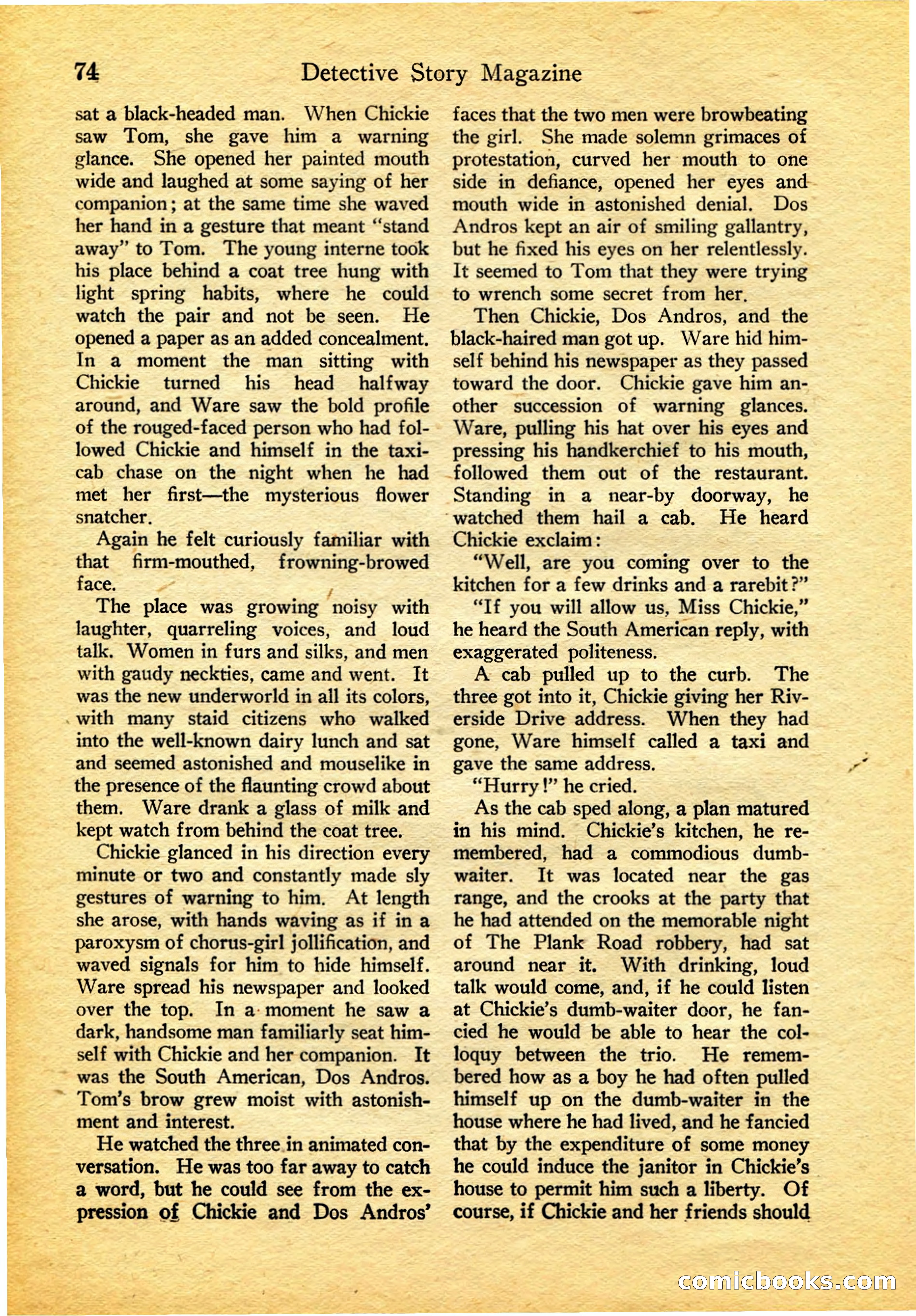 Detective Story Magazine, February 4, 1922 — page 84 of 164
