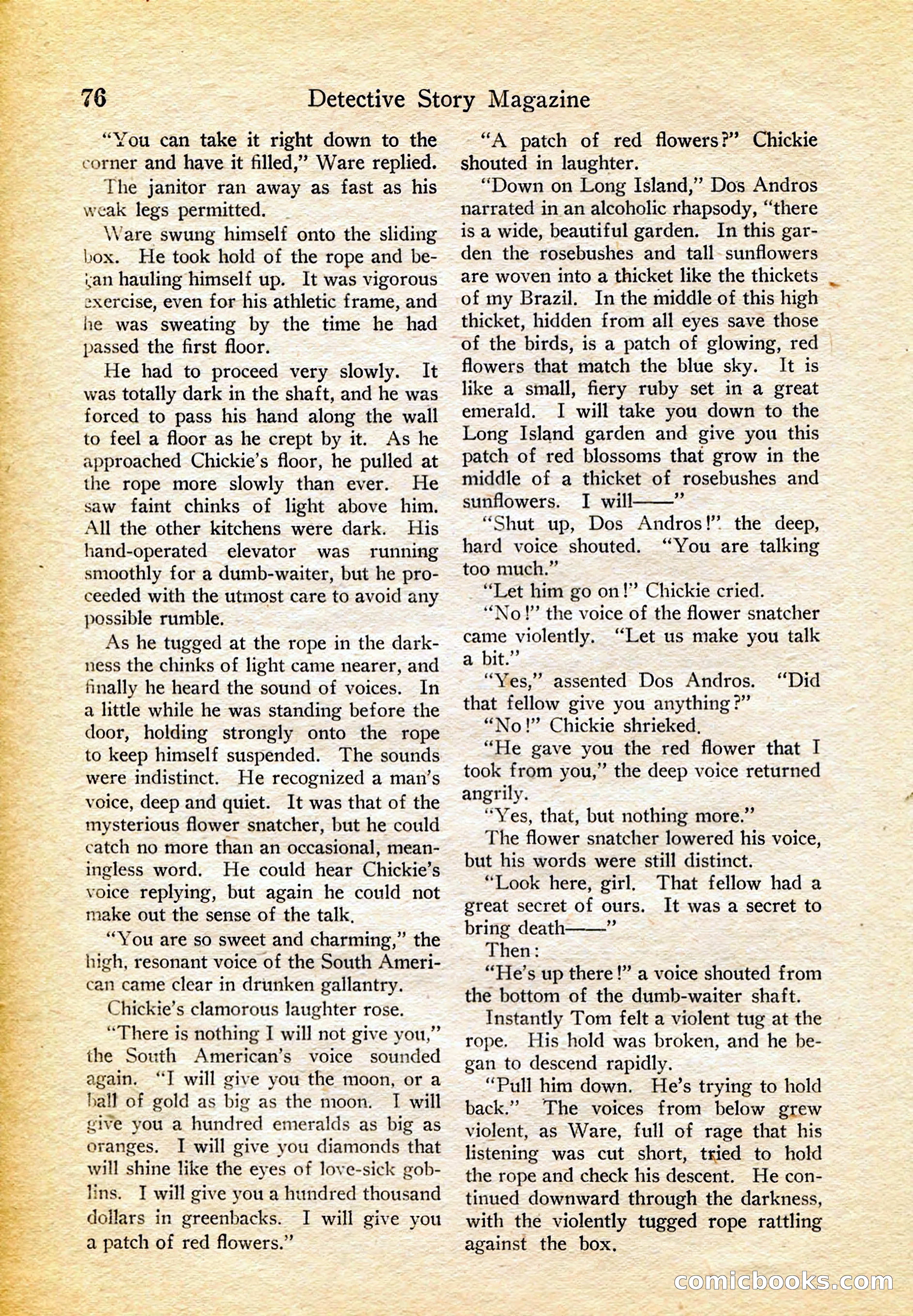 Detective Story Magazine, February 4, 1922 — page 86 of 164