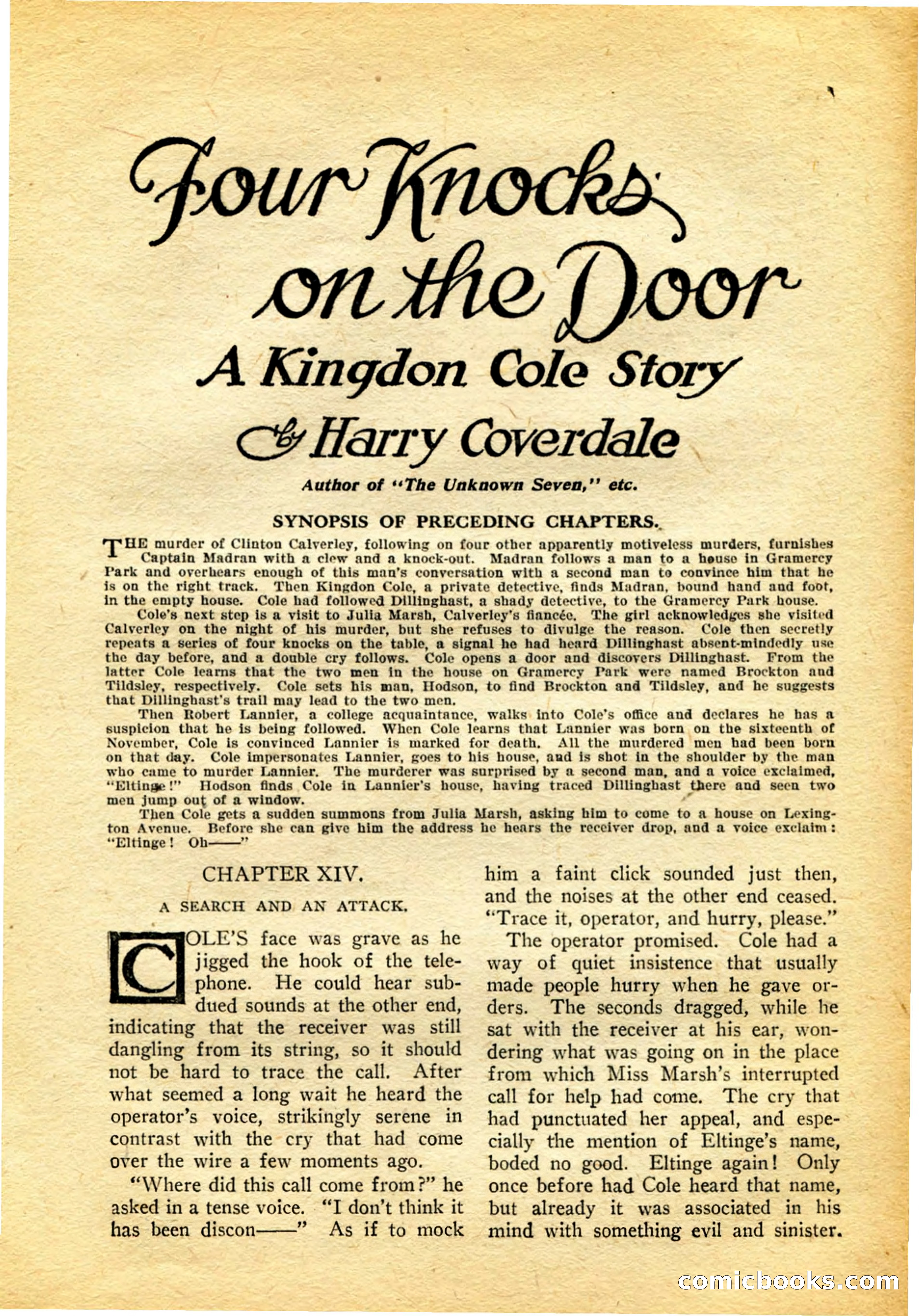Detective Story Magazine, February 4, 1922 — page 111 of 164