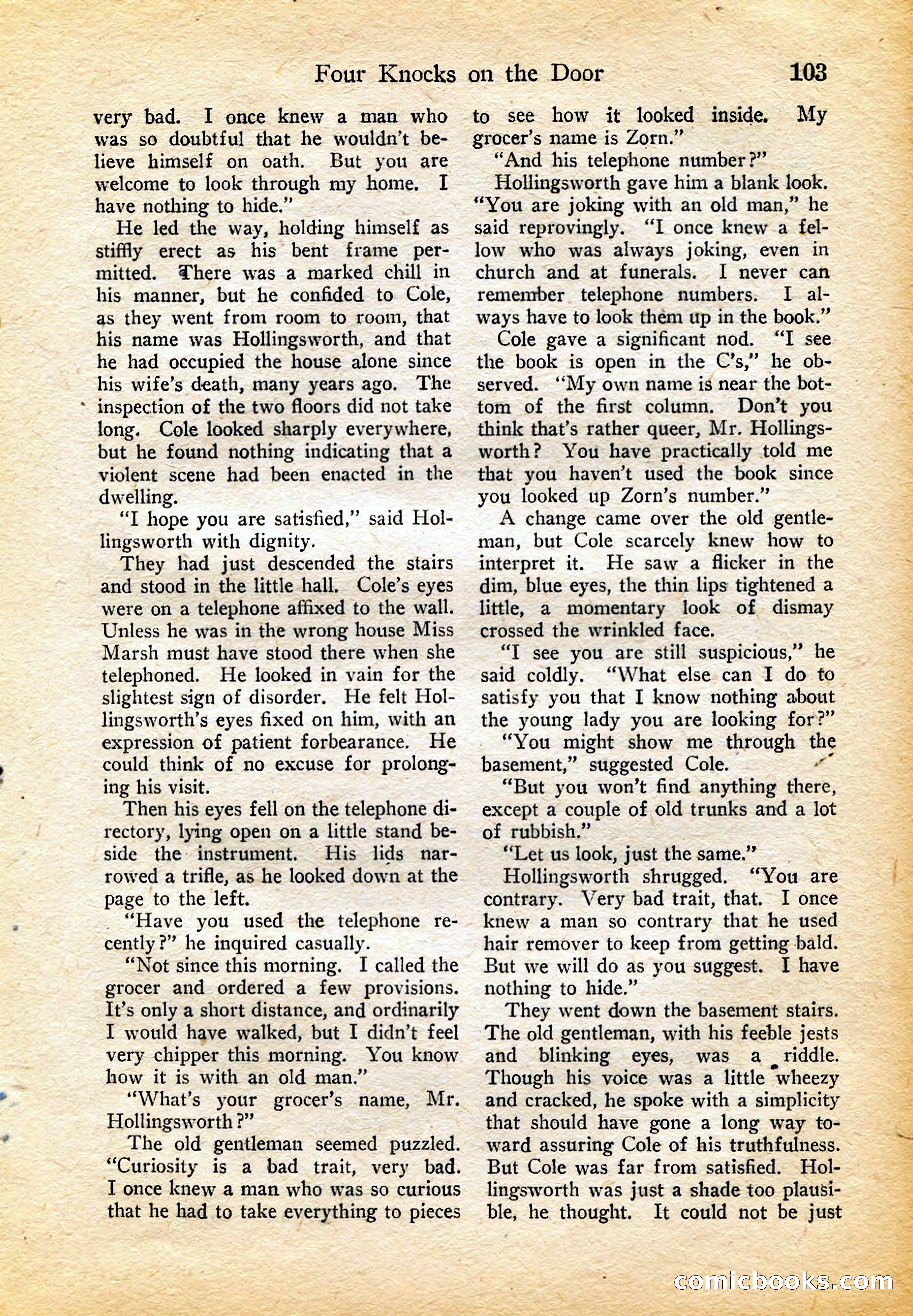 Detective Story Magazine, February 4, 1922 — page 113 of 164