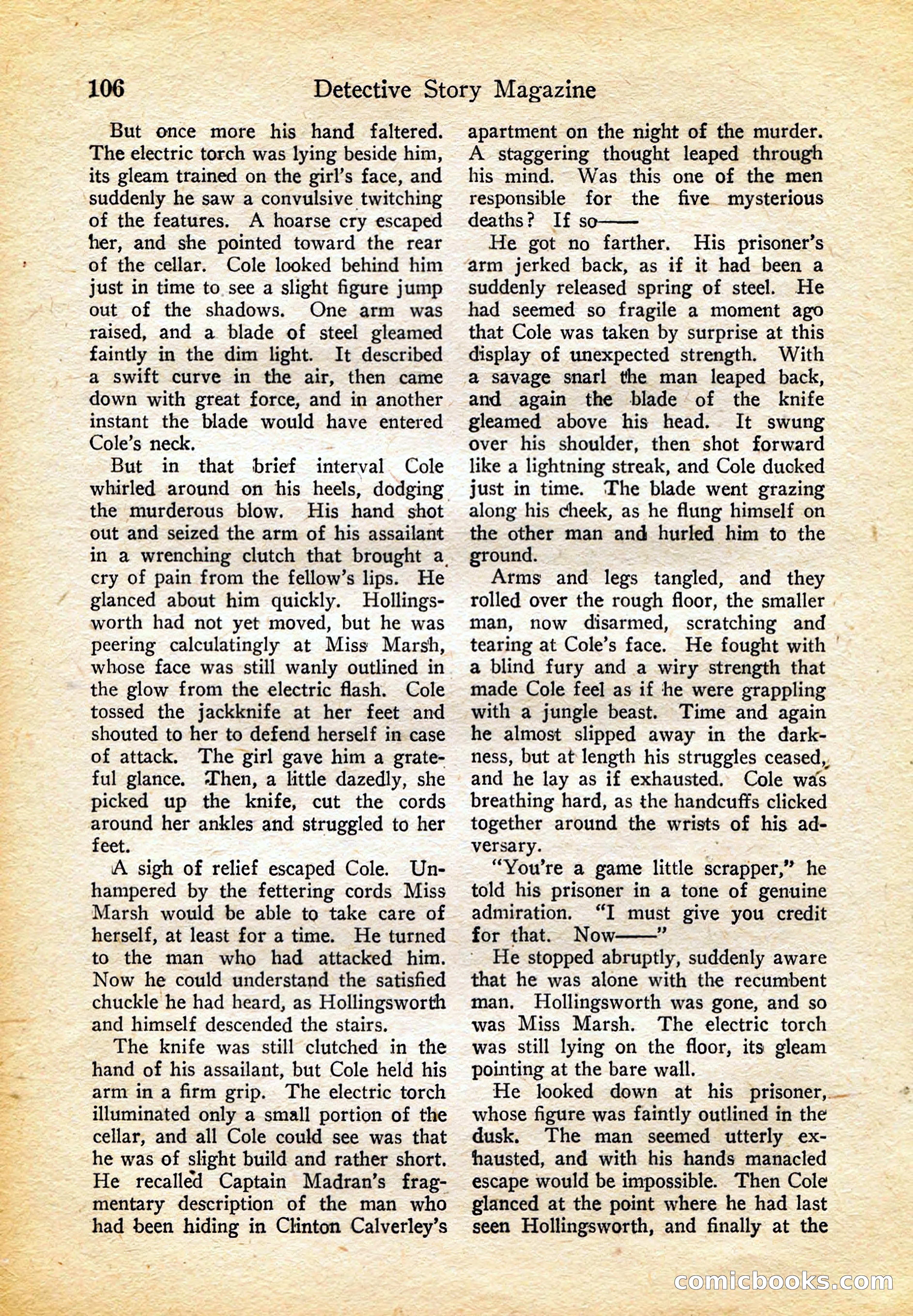 Detective Story Magazine, February 4, 1922 — page 116 of 164