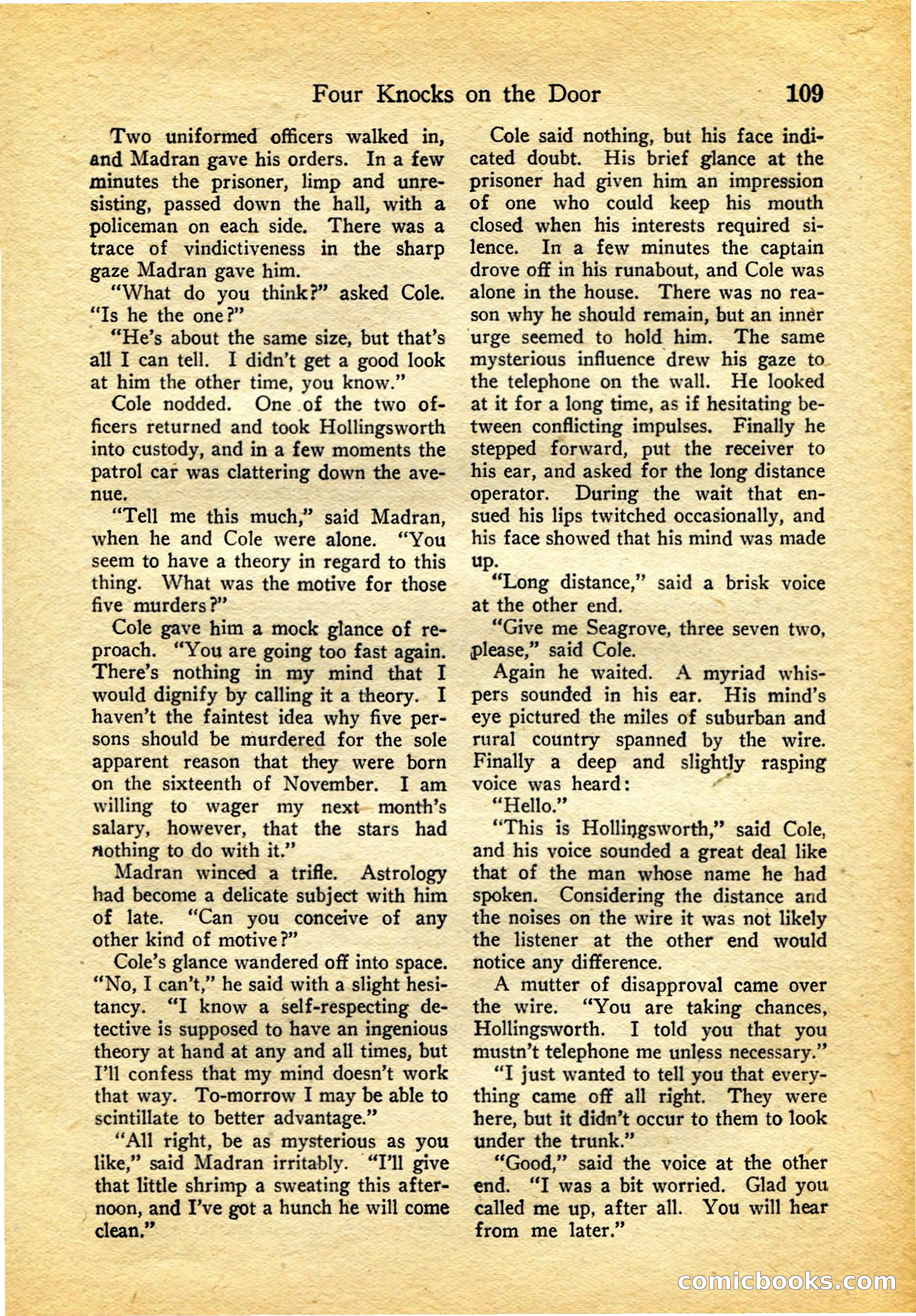 Detective Story Magazine, February 4, 1922 — page 119 of 164