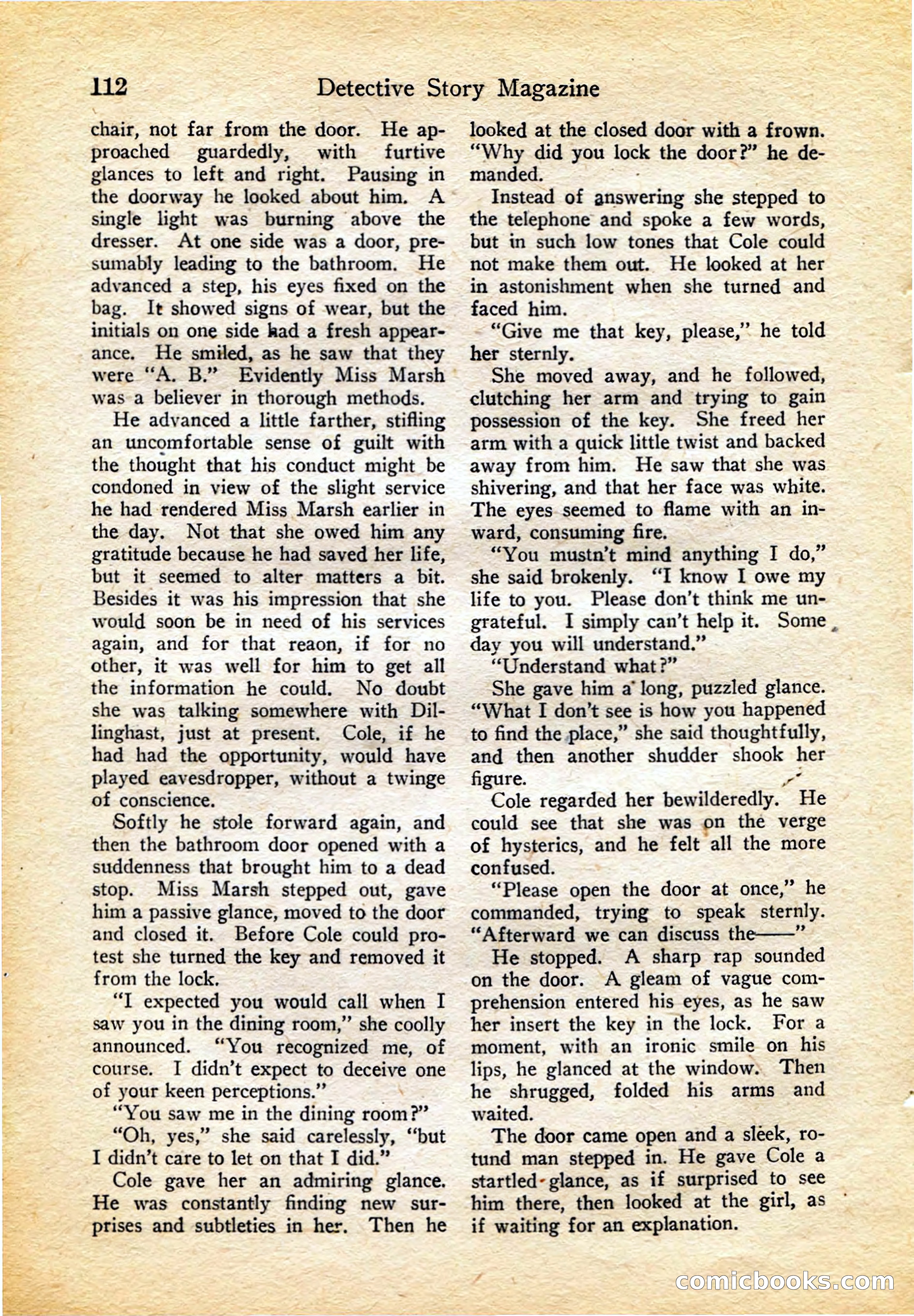 Detective Story Magazine, February 4, 1922 — page 122 of 164