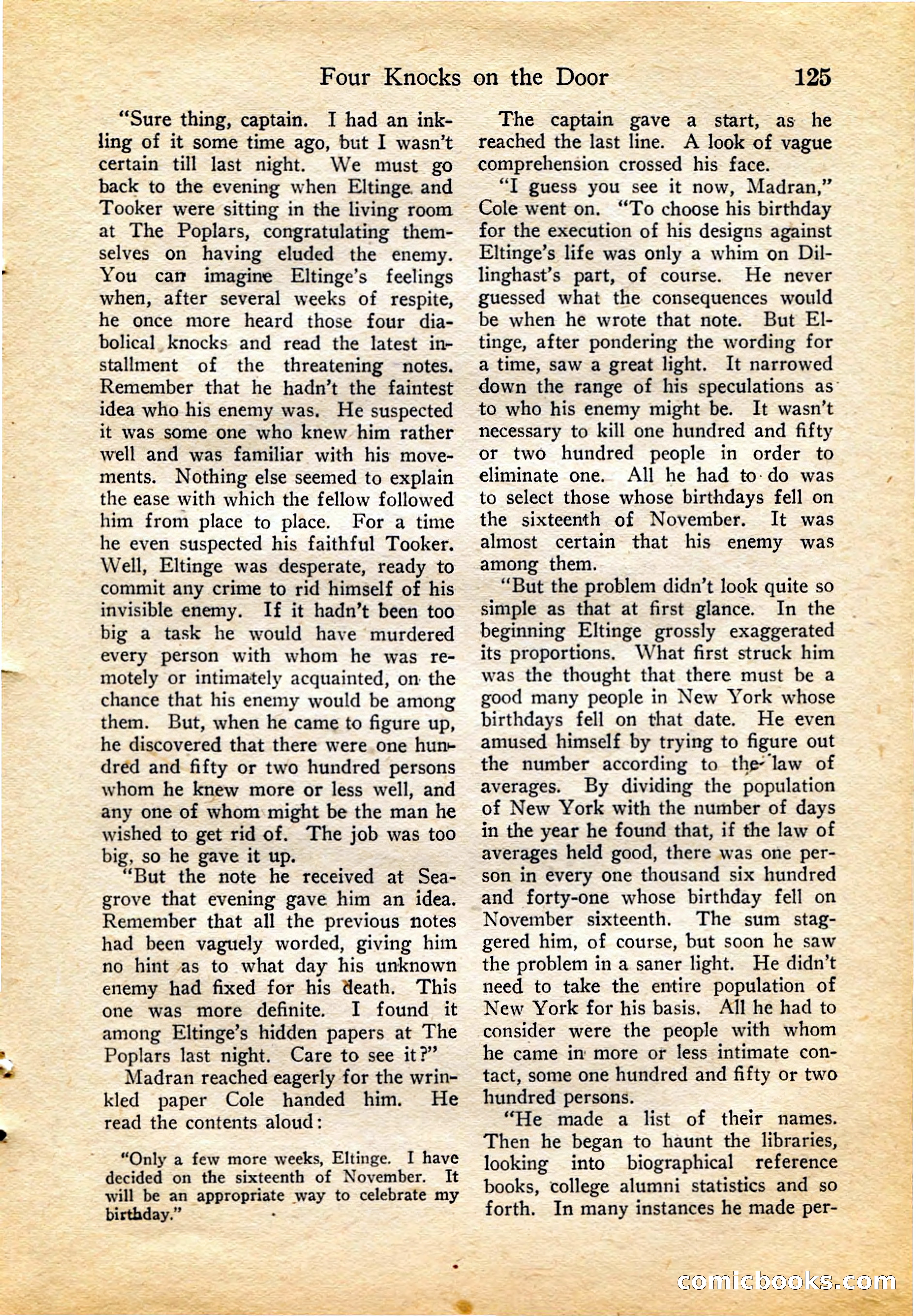 Detective Story Magazine, February 4, 1922 — page 135 of 164