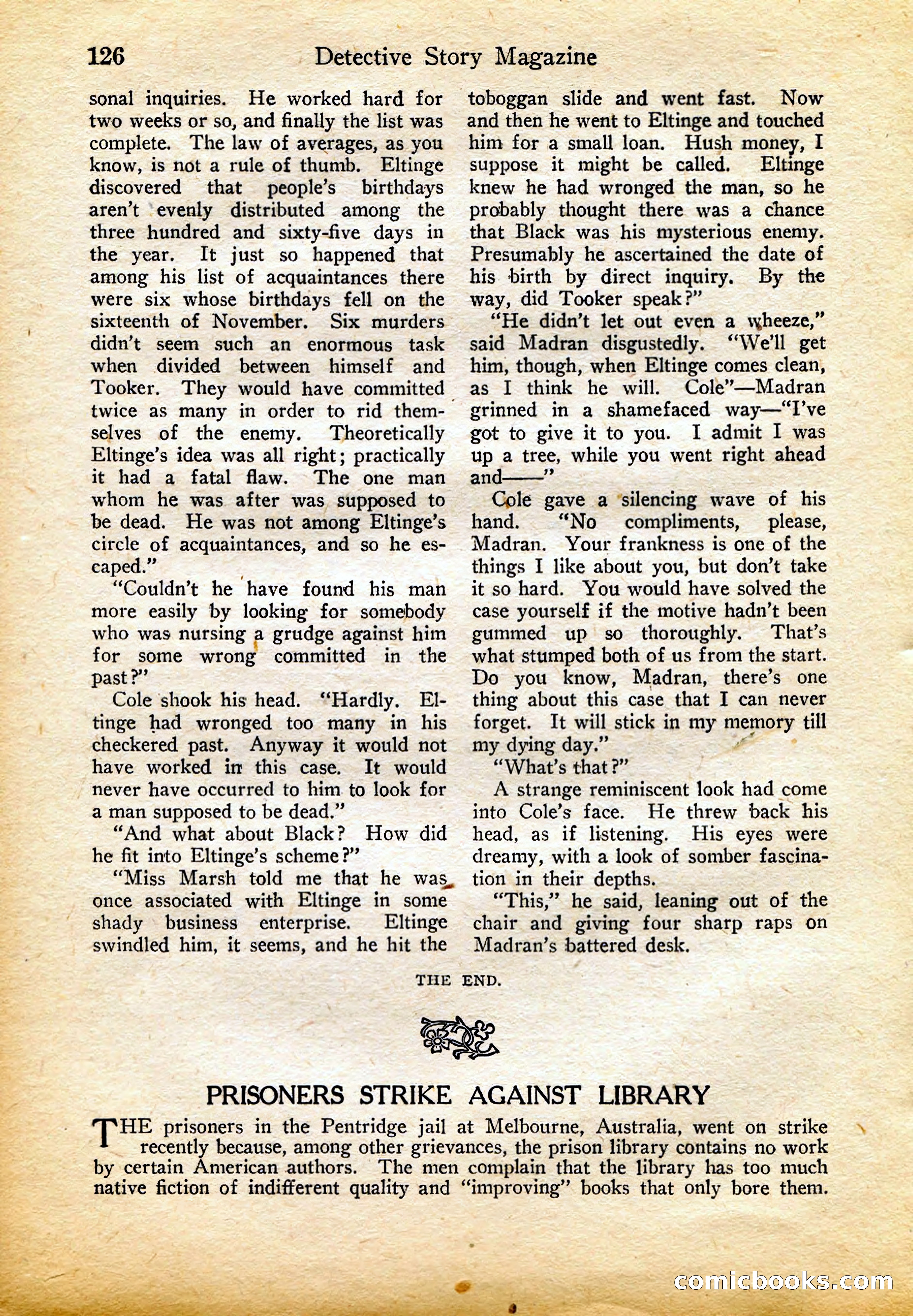 Detective Story Magazine, February 4, 1922 — page 136 of 164