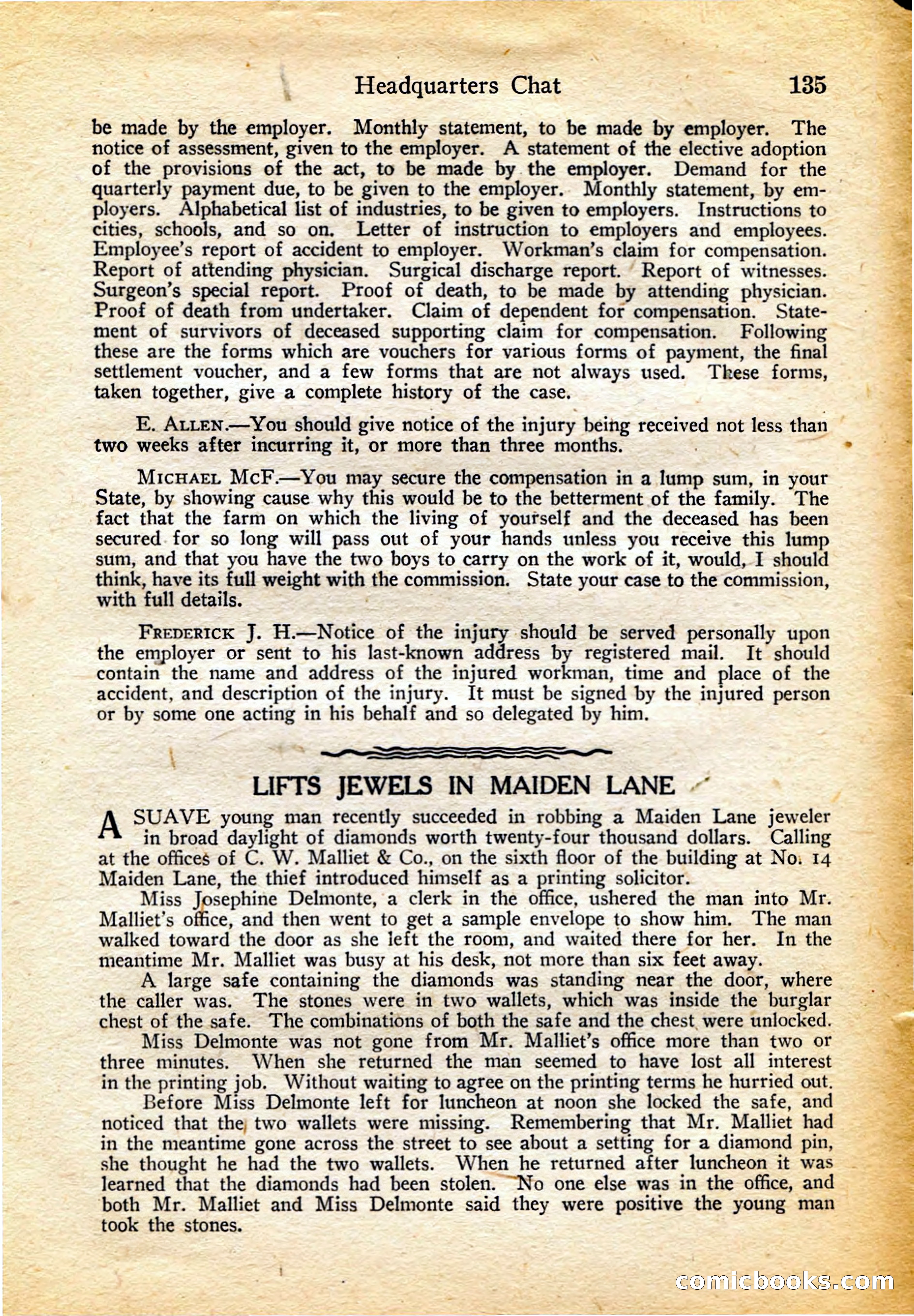 Detective Story Magazine, February 4, 1922 — page 145 of 164