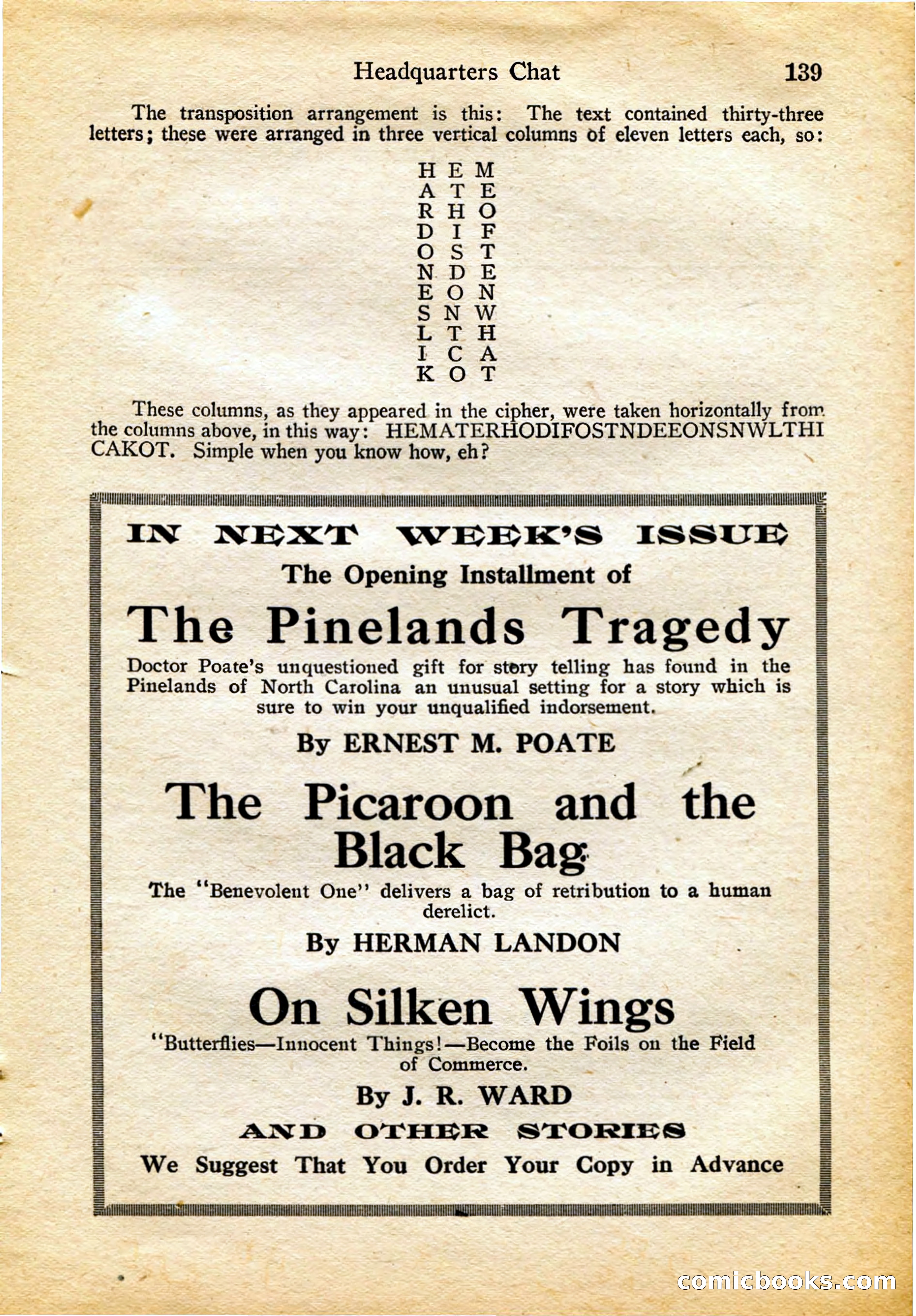 Detective Story Magazine, February 4, 1922 — page 149 of 164
