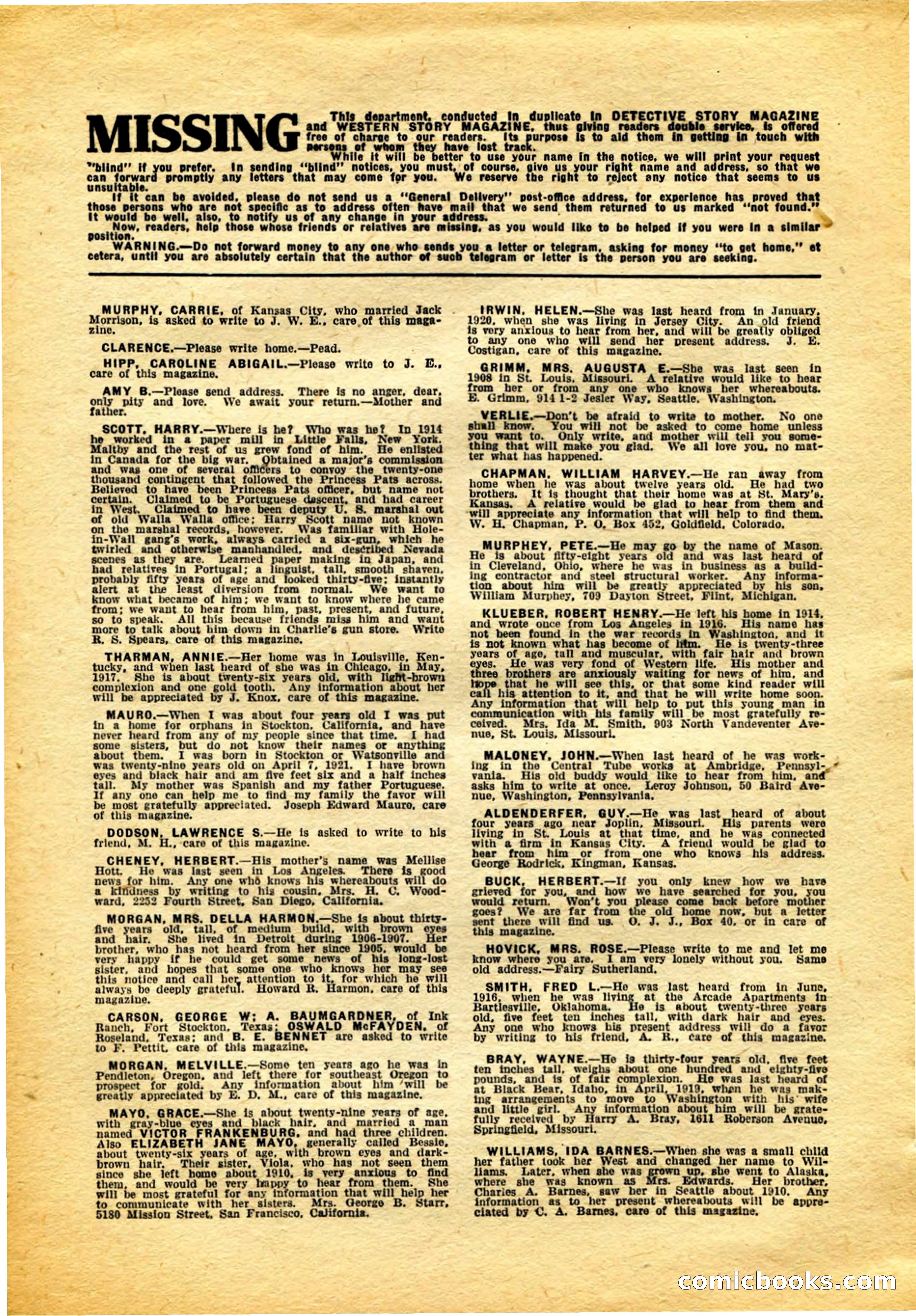 Detective Story Magazine, February 4, 1922 — page 150 of 164