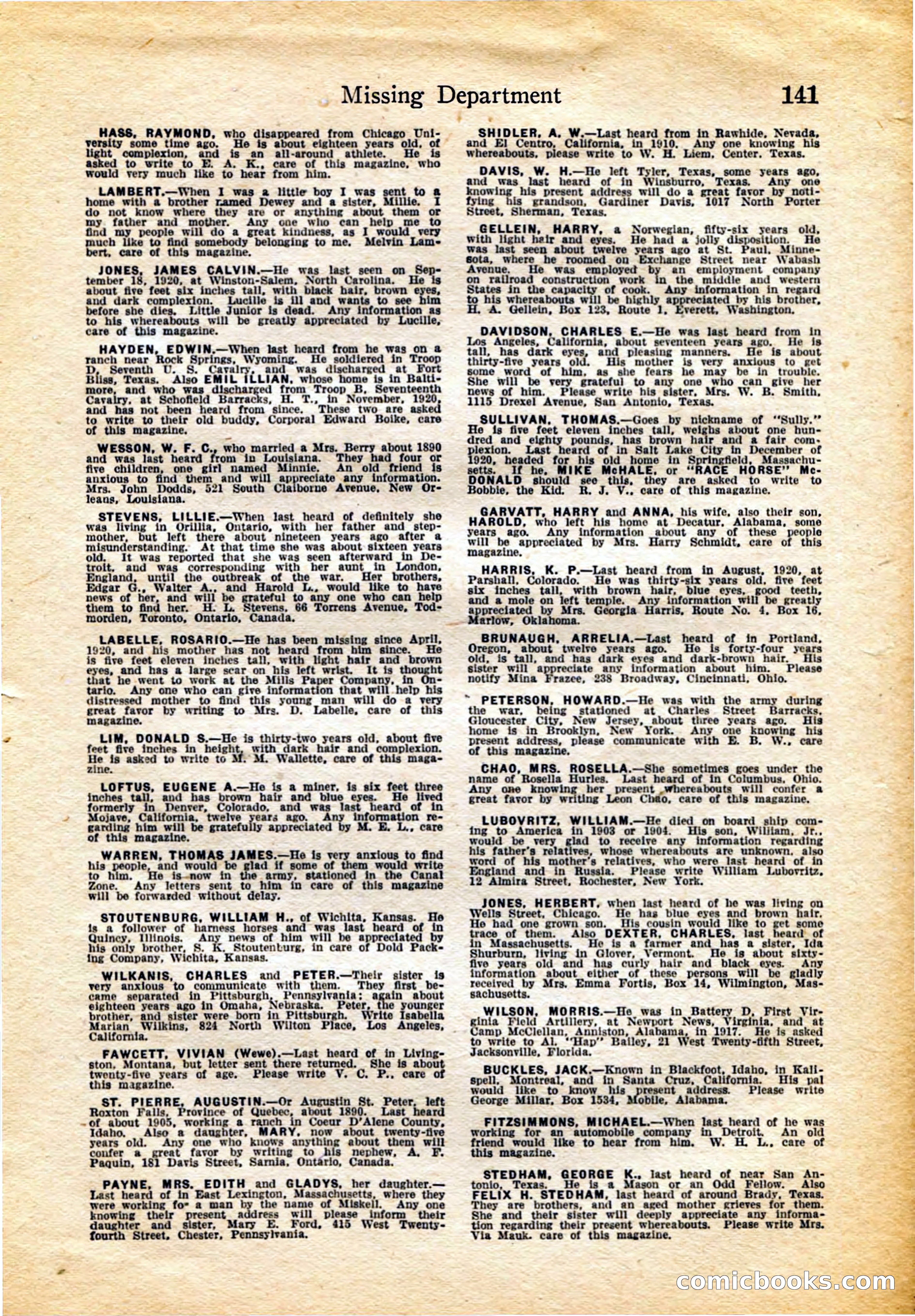 Detective Story Magazine, February 4, 1922 — page 151 of 164