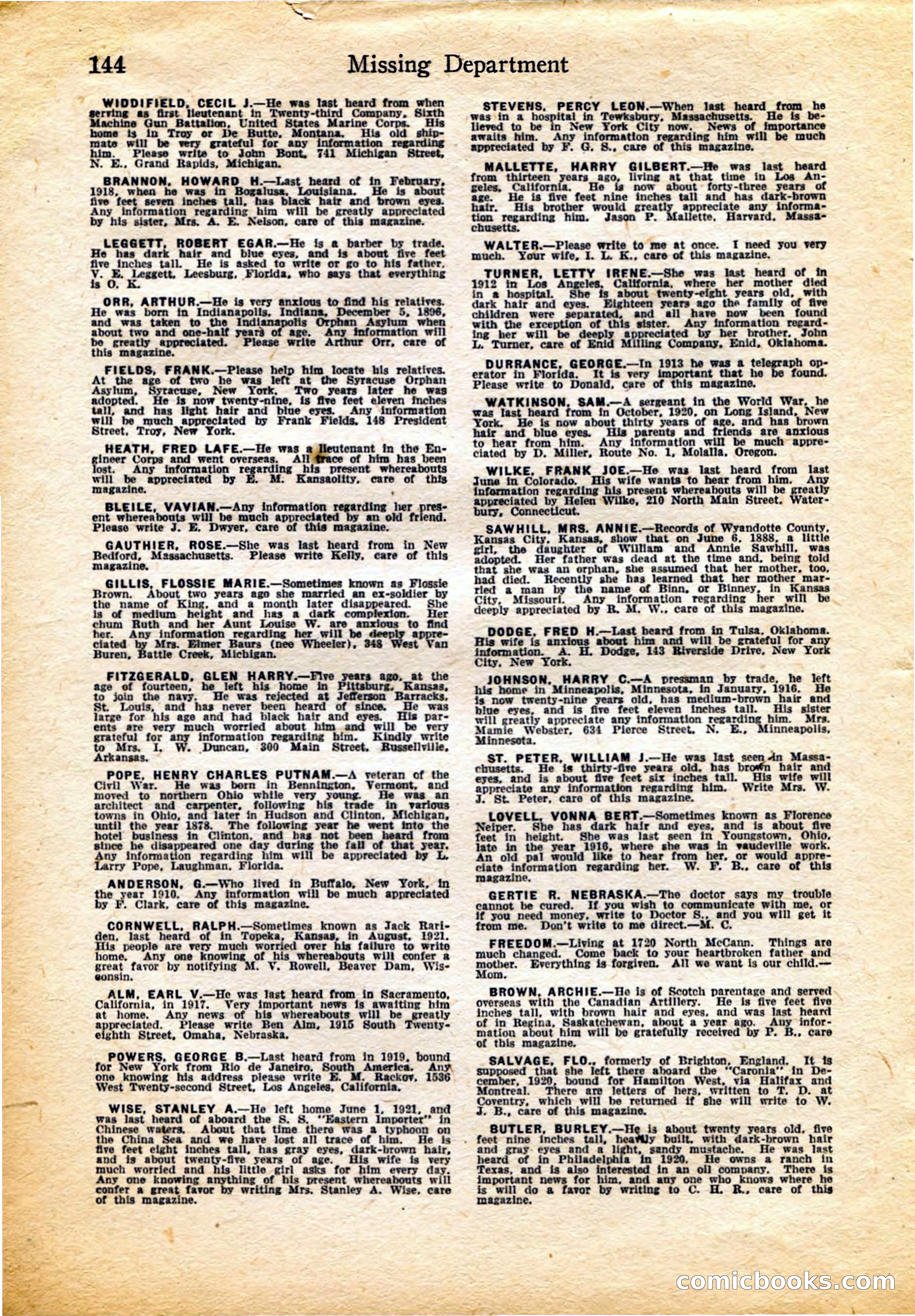 Detective Story Magazine, February 4, 1922 — page 154 of 164