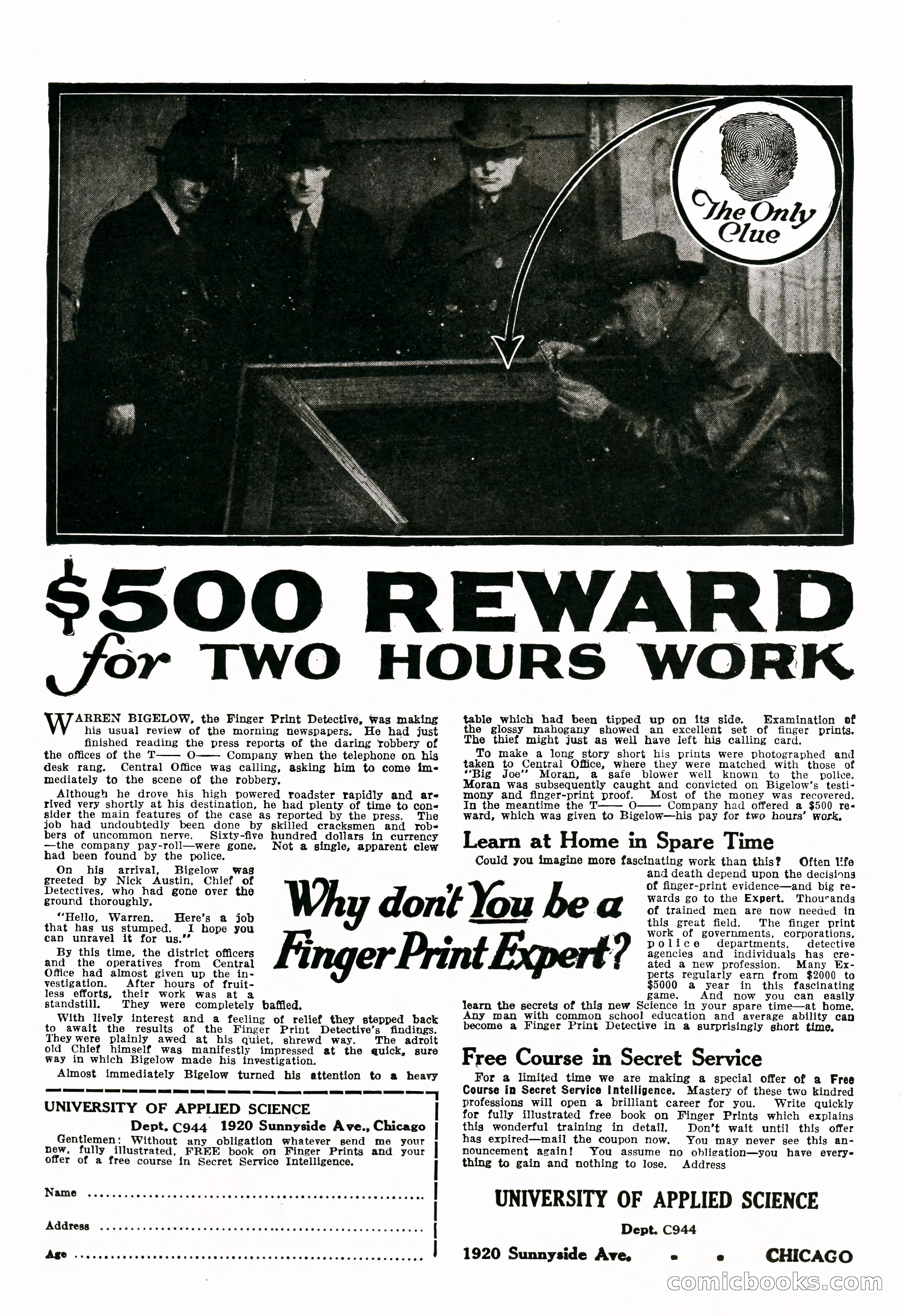 Detective Story Magazine, August 27, 1921 — page 2 of 149