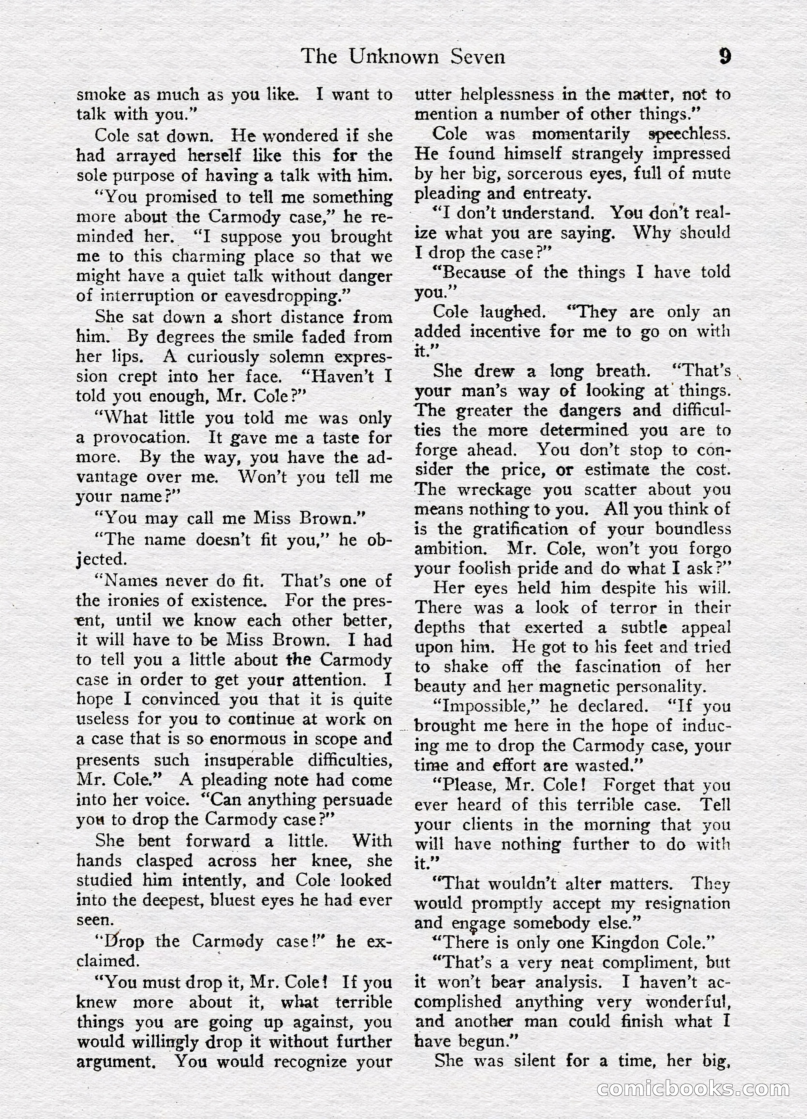 Detective Story Magazine, August 27, 1921 — page 11 of 149