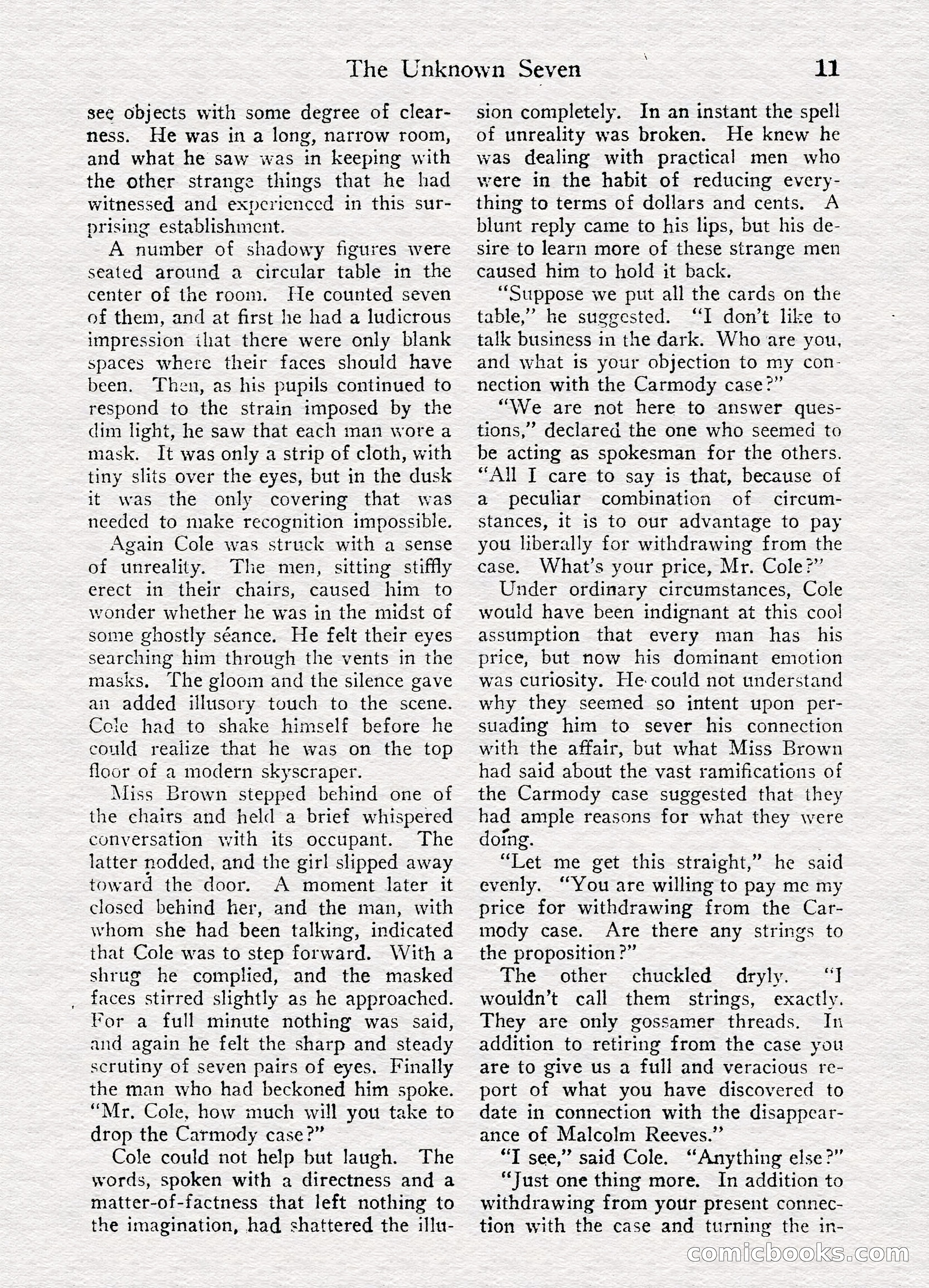 Detective Story Magazine, August 27, 1921 — page 13 of 149