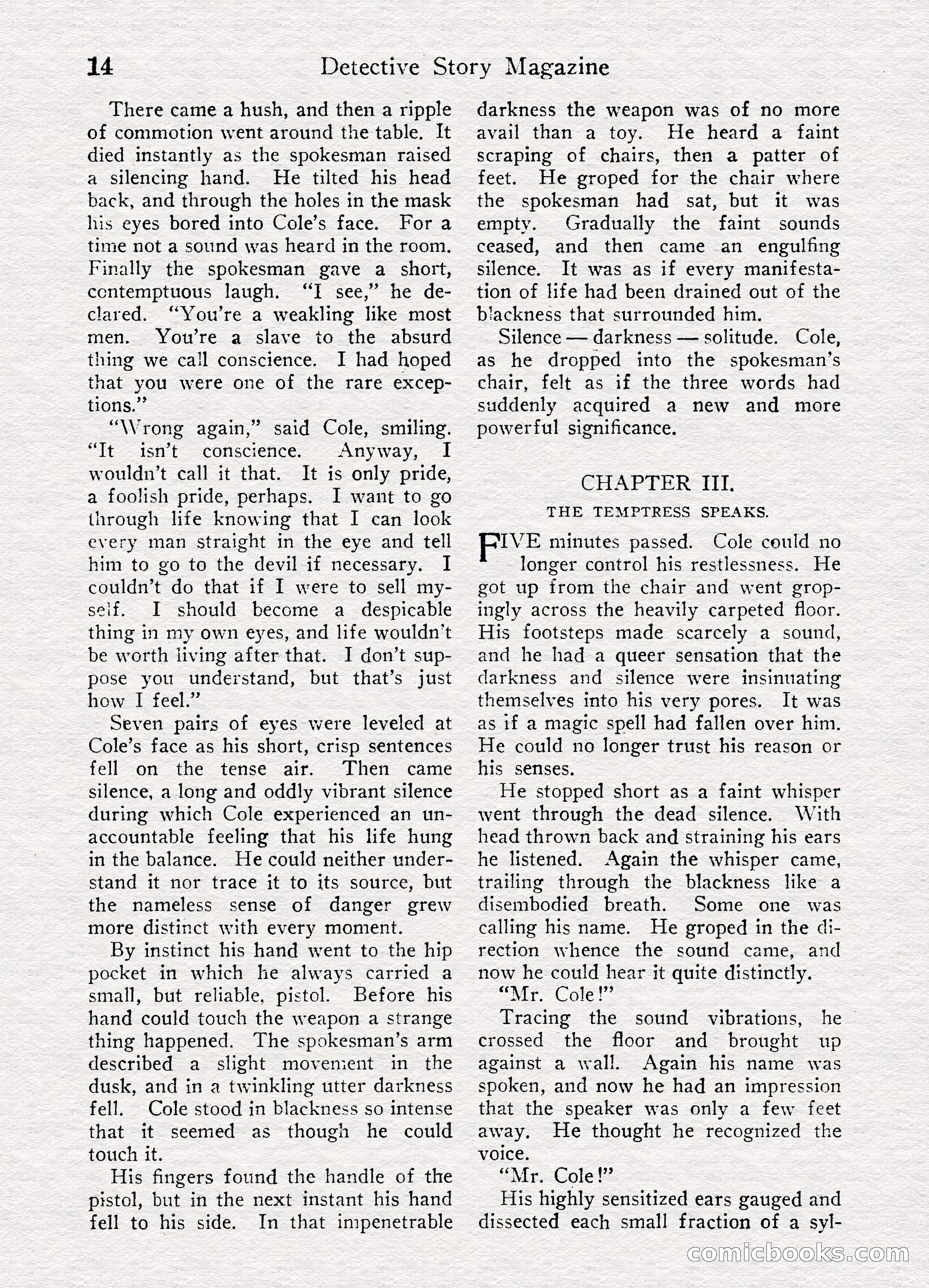 Detective Story Magazine, August 27, 1921 — page 16 of 149