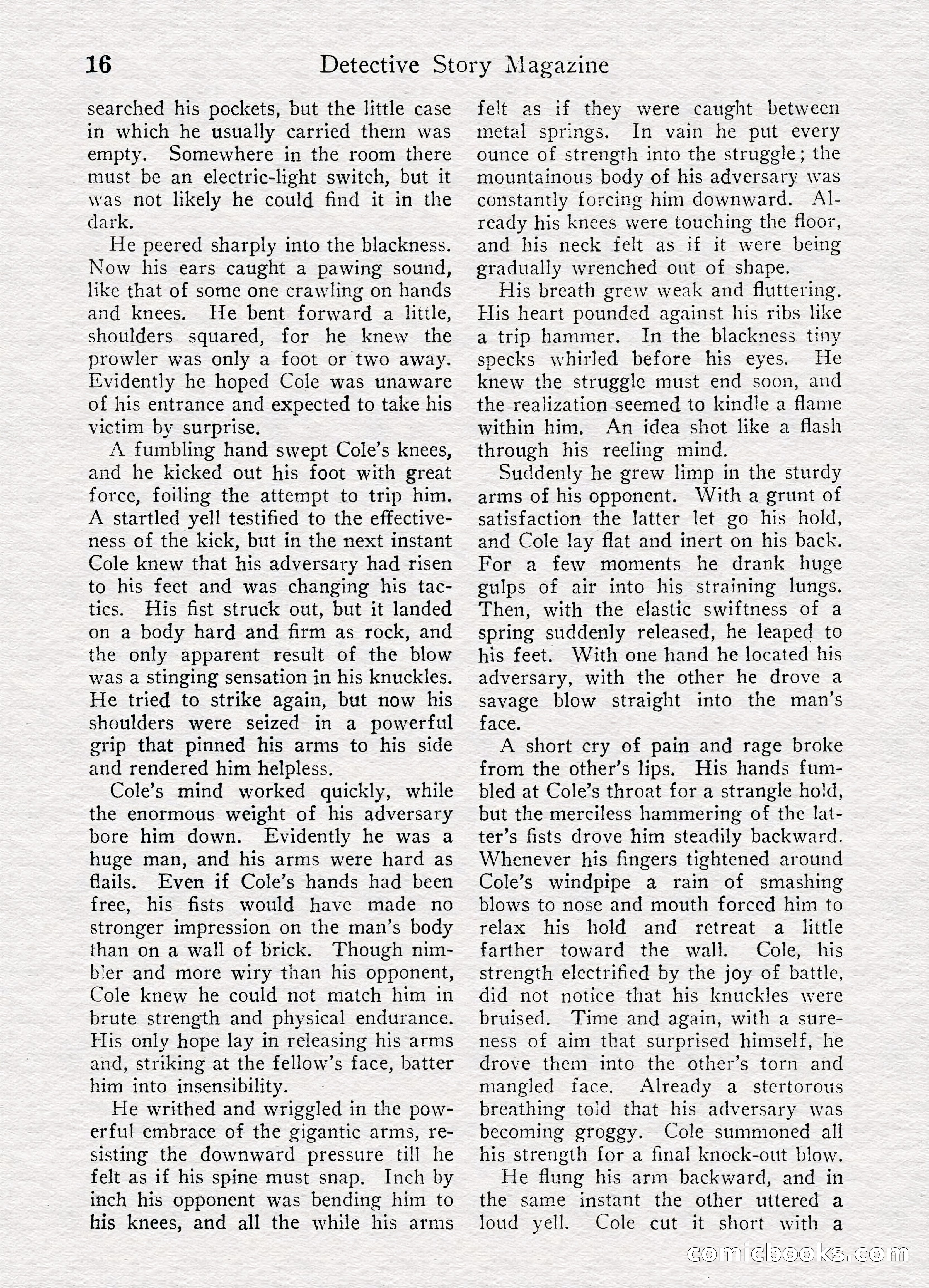 Detective Story Magazine, August 27, 1921 — page 18 of 149