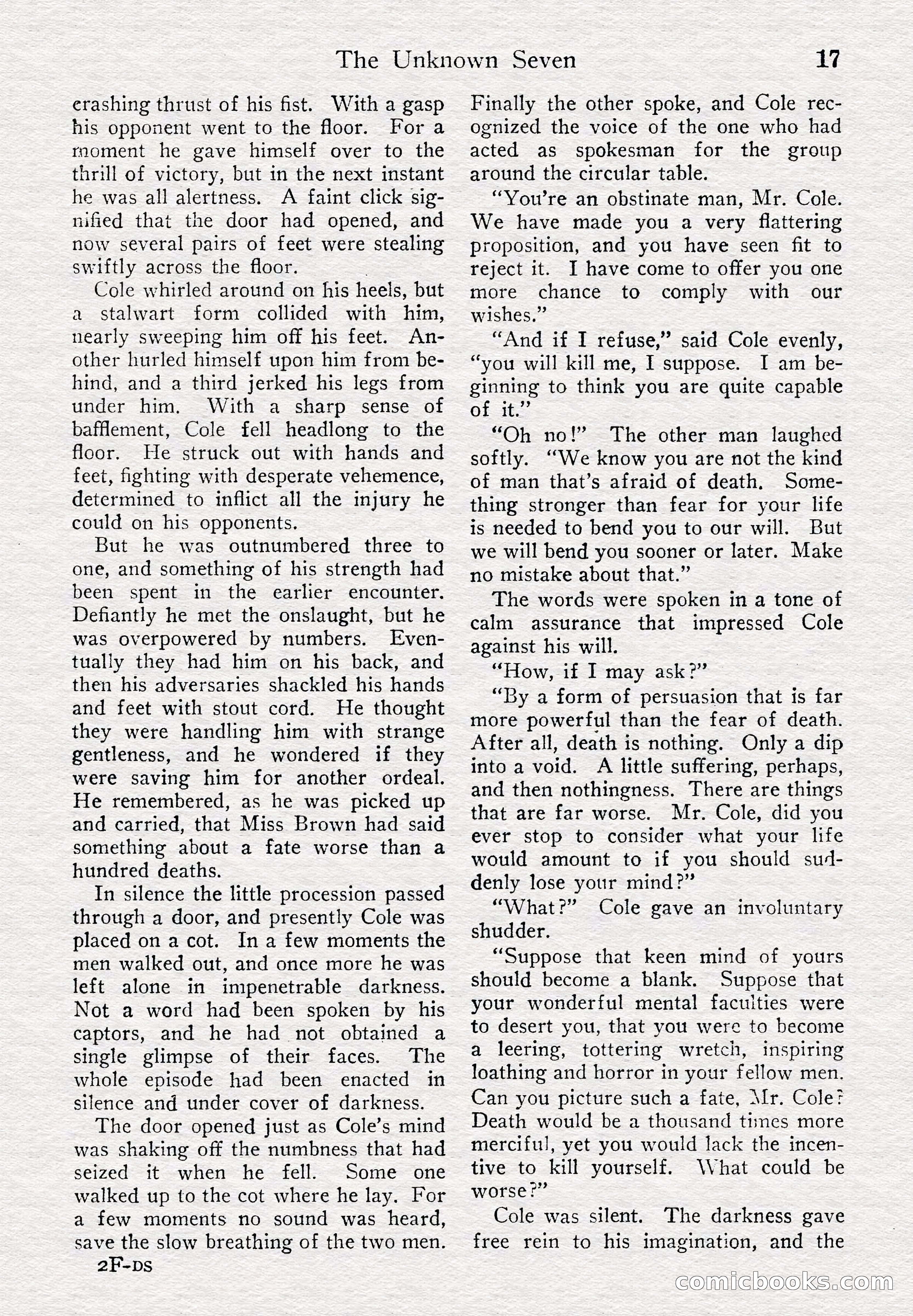 Detective Story Magazine, August 27, 1921 — page 19 of 149