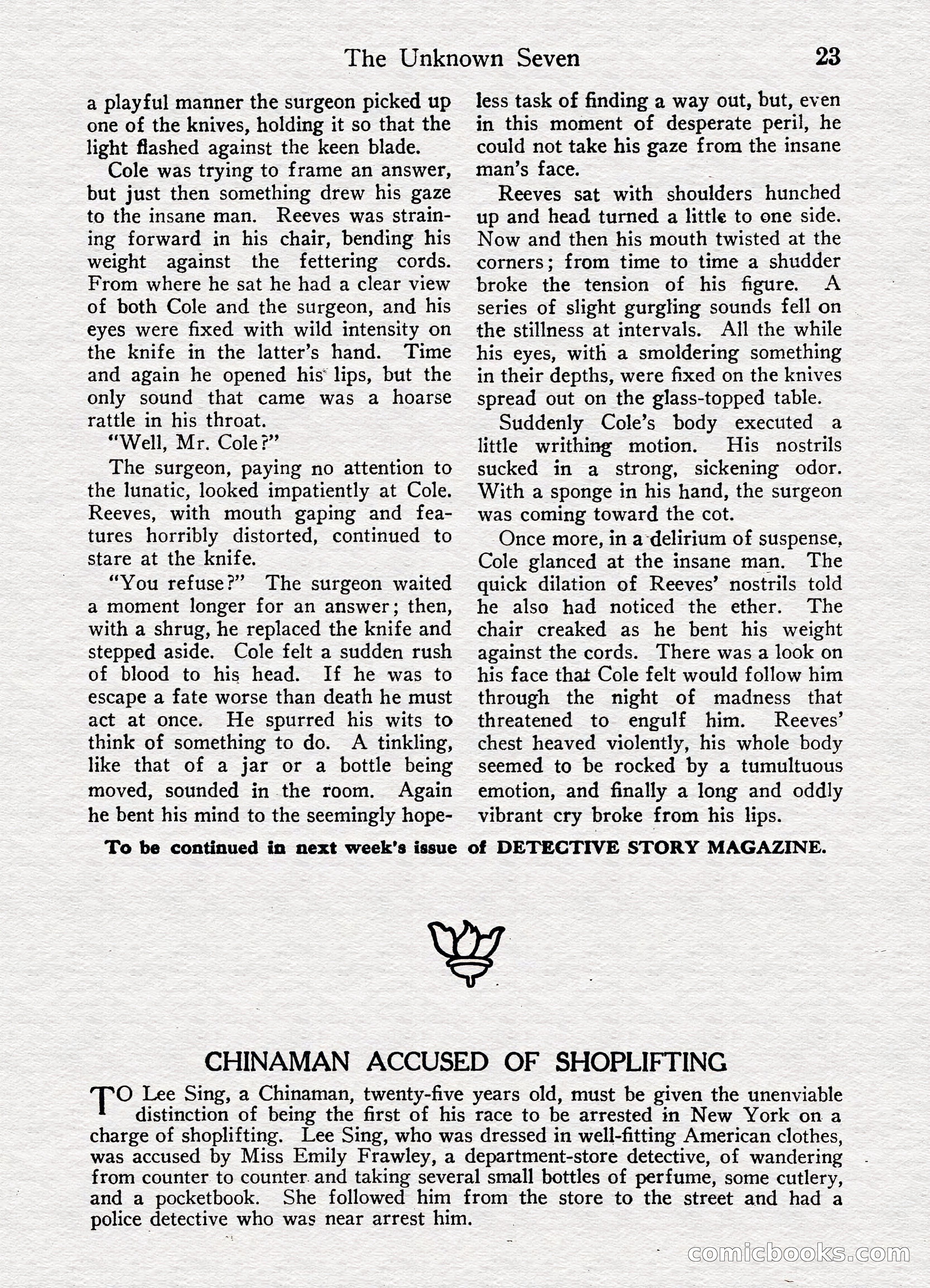 Detective Story Magazine, August 27, 1921 — page 25 of 149